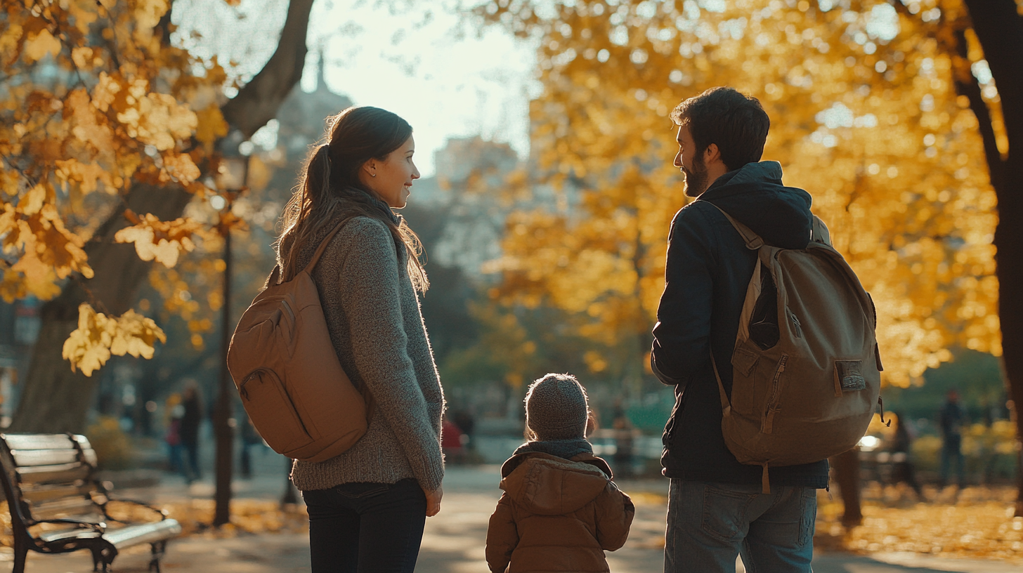 A family in a park | Source: Midjourney