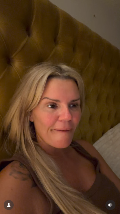 A screengrab of Kerry Katona's video, posted 27 April 2026. | Source: Instagram/kerrykatona7