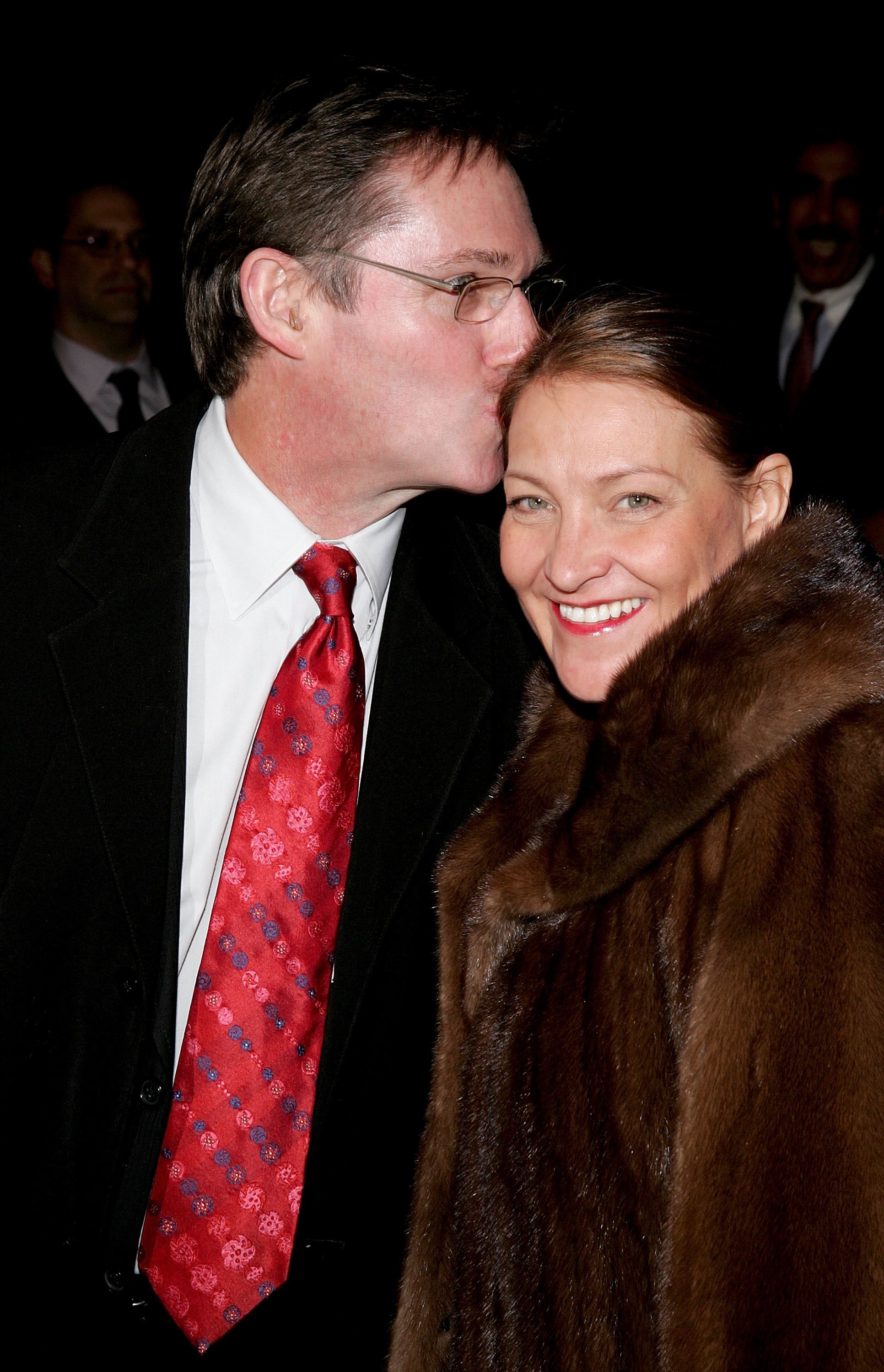 Richard Thomas and Georgiana Bischoff at the opening night of "Entertaining Mr. Sloane" on March 16, 2006, in New York. | Source: Getty Images