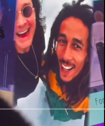 A generated AI image of Ozzy Osbourne and Reggae legend Bob Marley from a video posted on August 4, 2025 | Source: TikTok/@metroentertainment