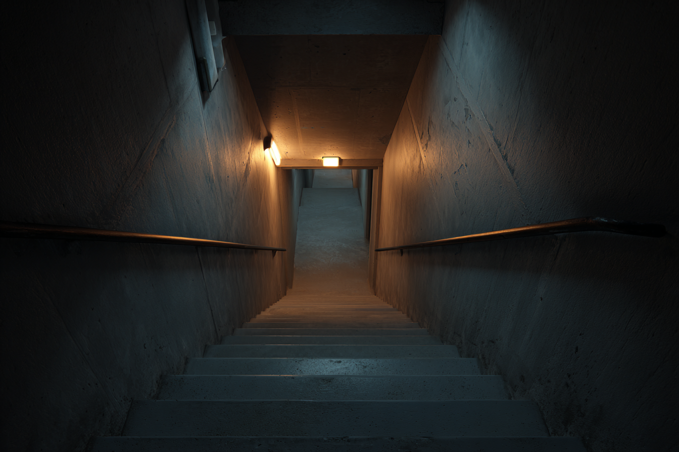 Basement stairs | Source: Midjourney