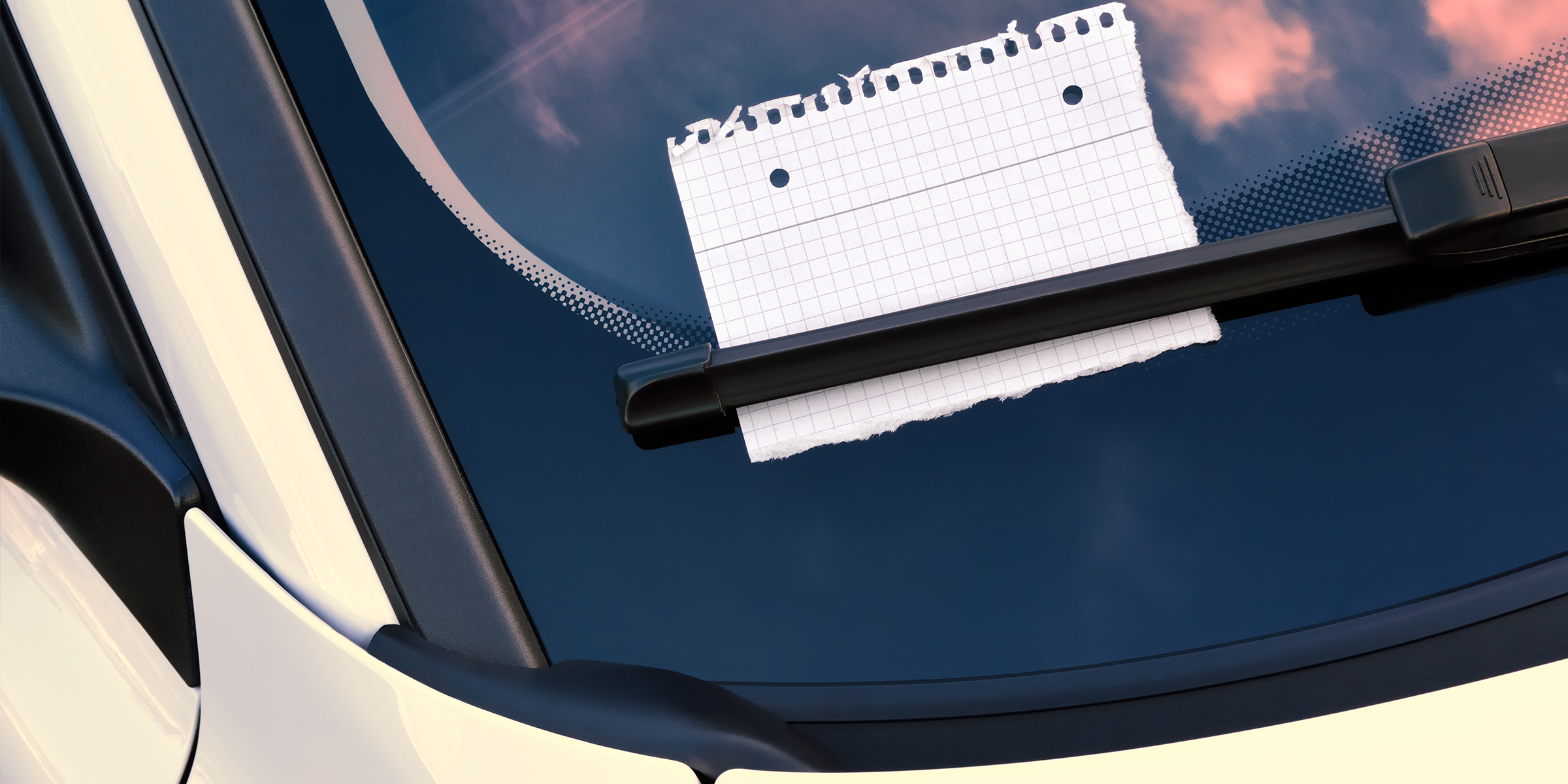 A note on a car windshield | Source: Shutterstock