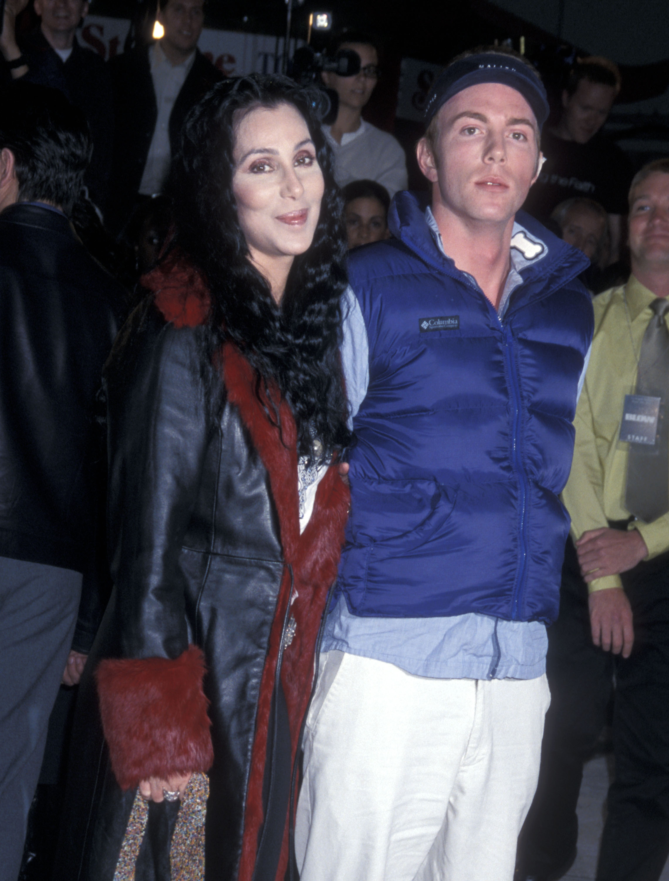 Elijah Blue Allman and Cher at the premiere of "Blow" in Hollywood in 2001 | Source: Getty Images