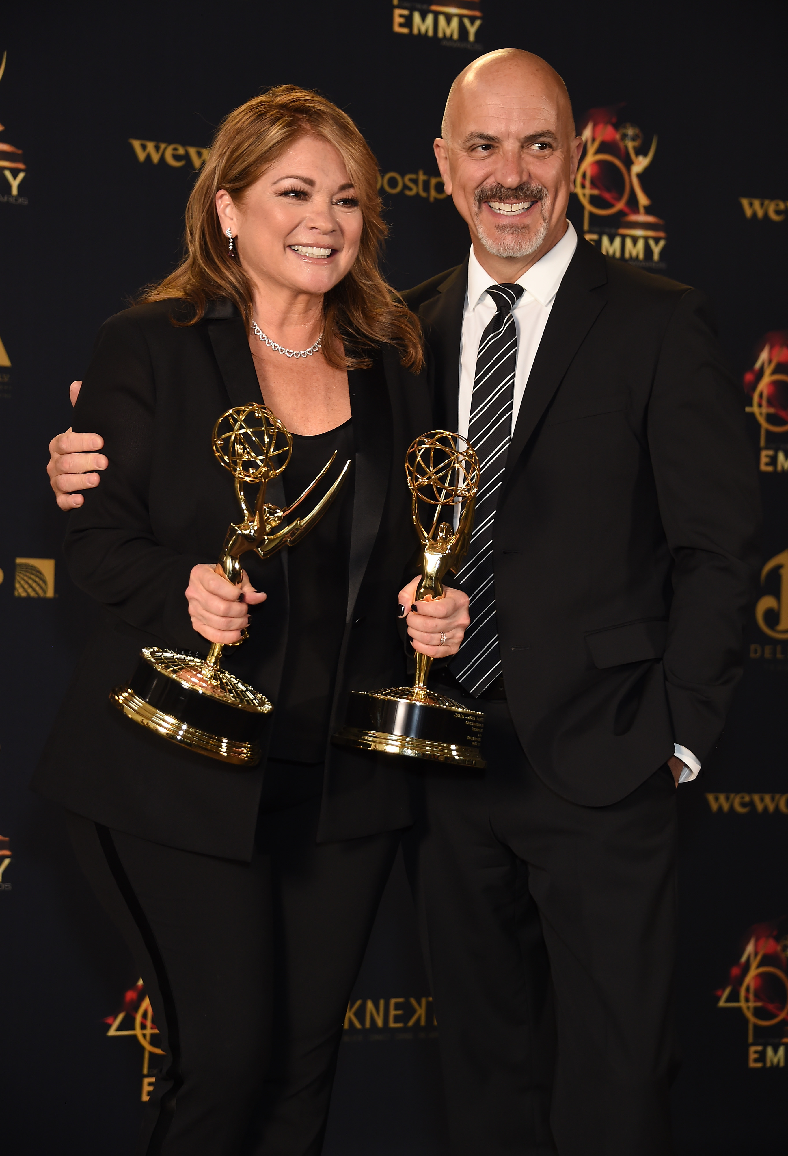 Valerie Bertinelli and Tom Vitale at the 46th Annual Daytime Emmy Awards in Pasadena, California on May 5, 2019 | Source: Getty Images