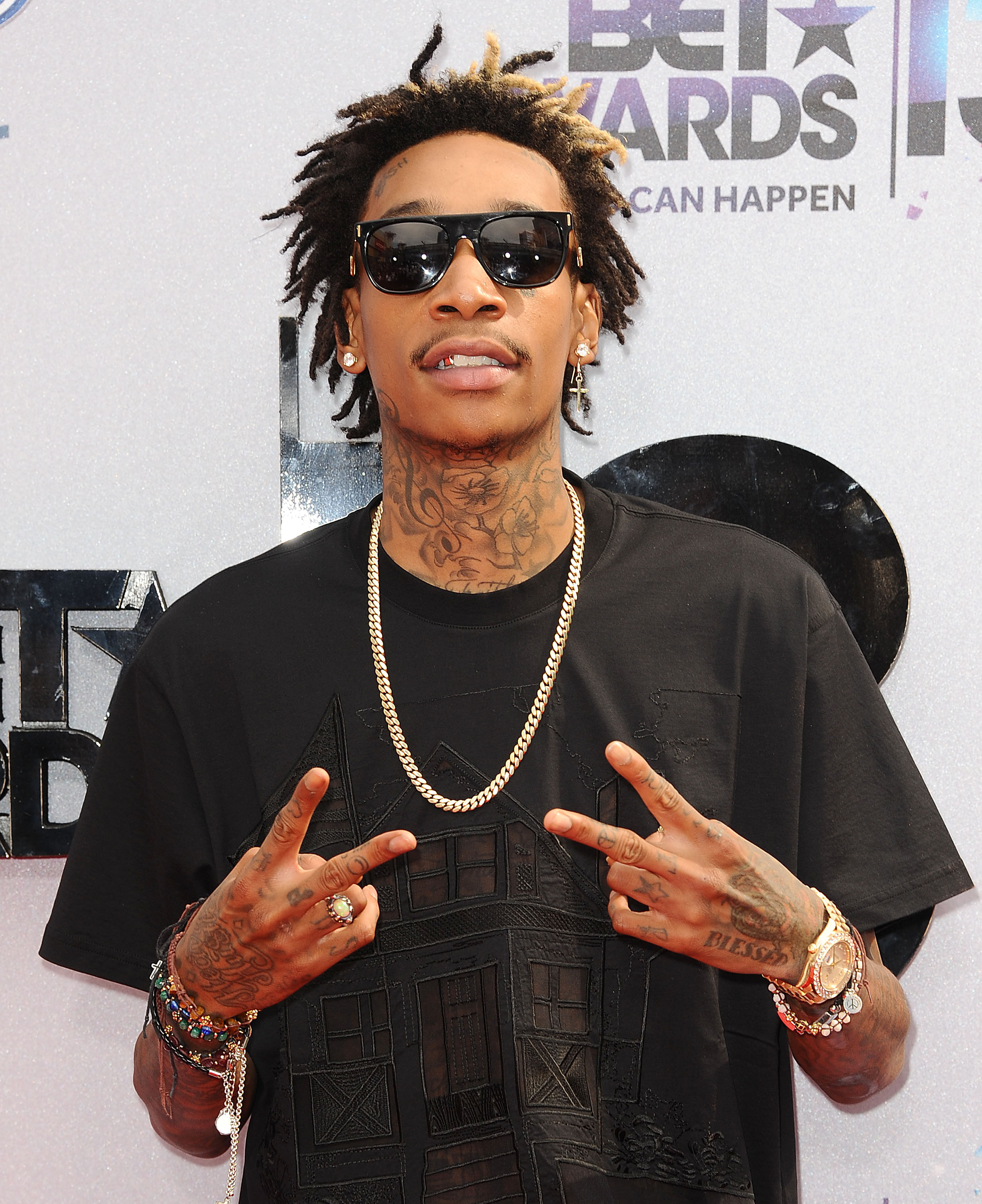 Wiz Khalifa at the 2013 BET Awards at Nokia Theatre L.A. Live on June 30 in Los Angeles, California. | Source: Getty Images