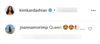 A fan's comment on Kim Kardashian's picture of her flaunting her ponytail. | Photo:  Instagram/Kimkardashian