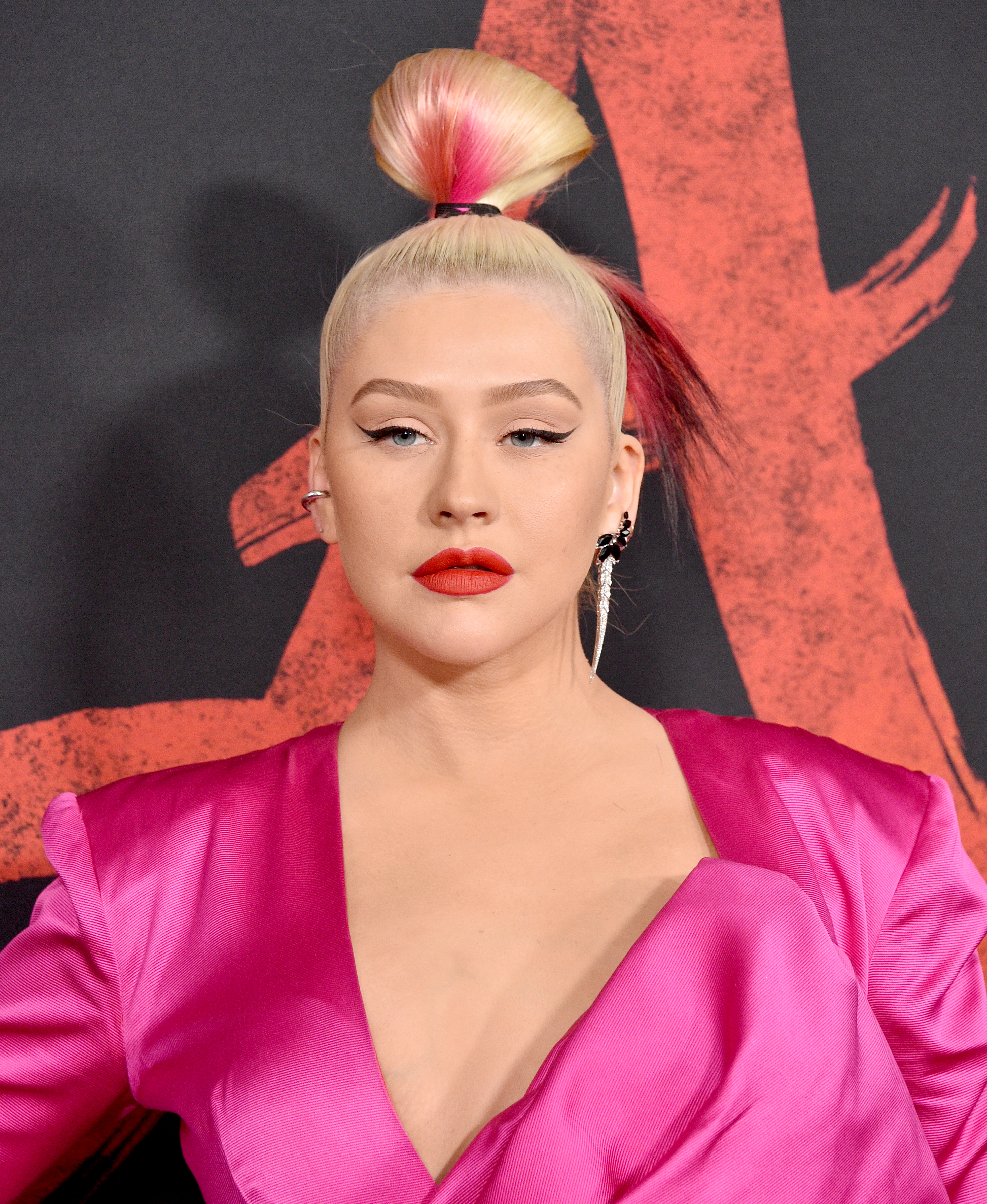 Christina Aguilera attends Disney's "Mulan" premiere on March 9, 2020, in Hollywood, California. | Source: Getty Images