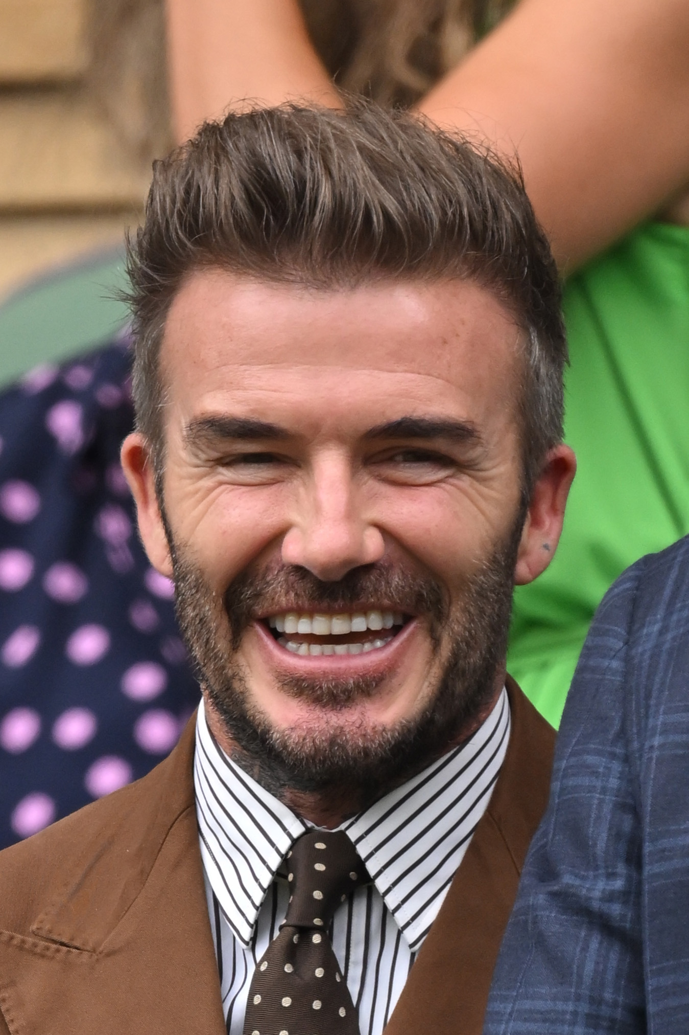 David Beckham at All England Lawn Tennis and Croquet Club on July 6, 2022, in London, England. | Source: Getty Images