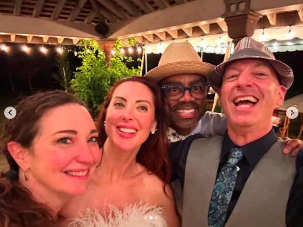 Marcus McGregor posing for a picture with Eva Amurri and other guests on Eva Amurri's wedding day, posted on July 1, 2024 | Source: Instagram/marcus.mcgregor