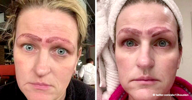 Pareja abandona a mujer luego de procedimiento de microblading que la dejó con cuatro cejas
