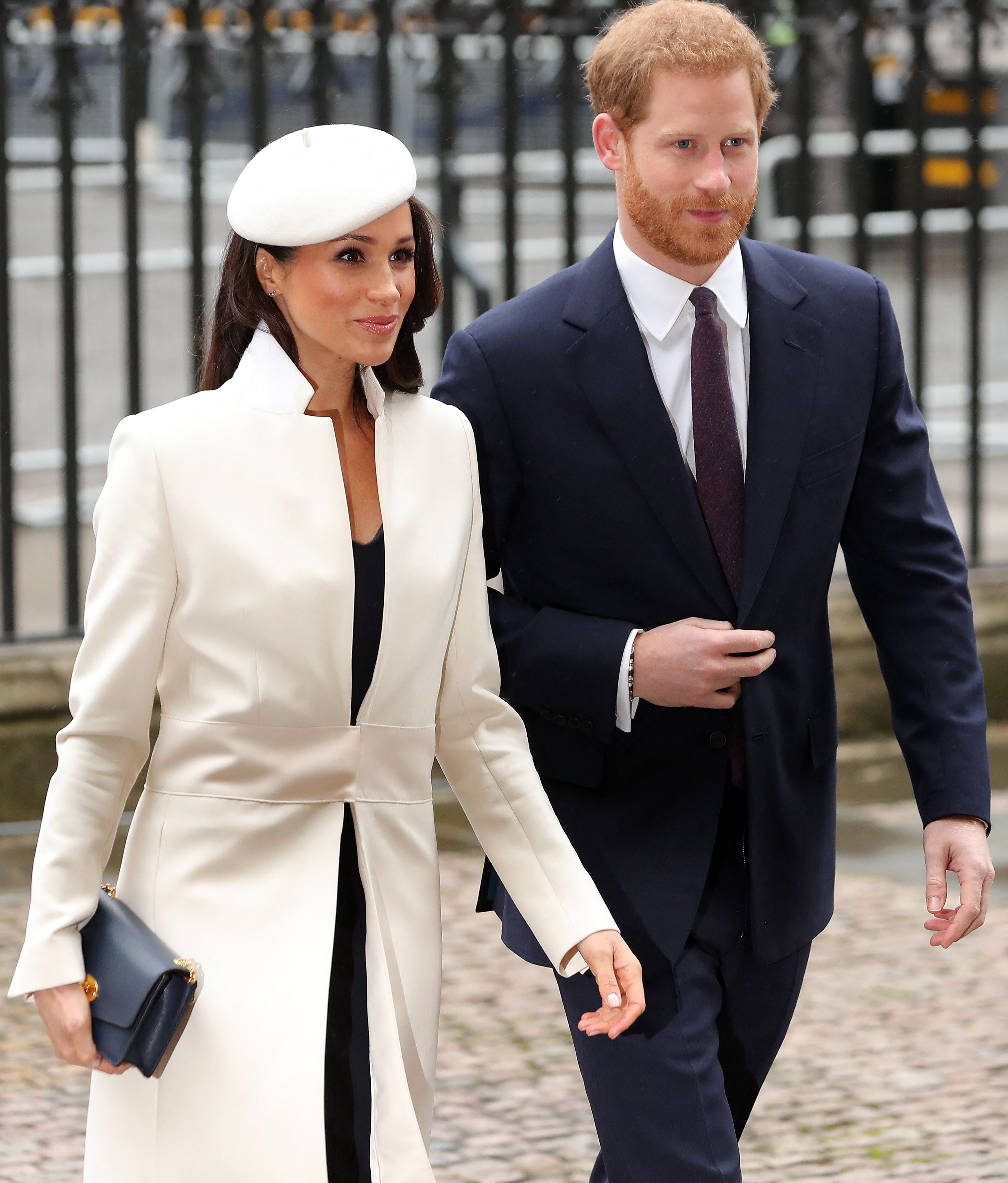 Britain's Prince Harry and Meghan Markle attended a Commonwealth Day Service at Westminster Abbey in central London on March 12, 2018. | Source: Getty Images
