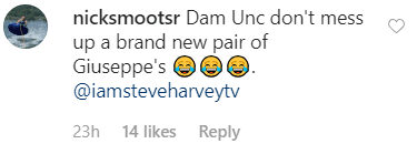 Comment of Steve Harvey's post/ Source: Instagram/ iamsteveharveytv