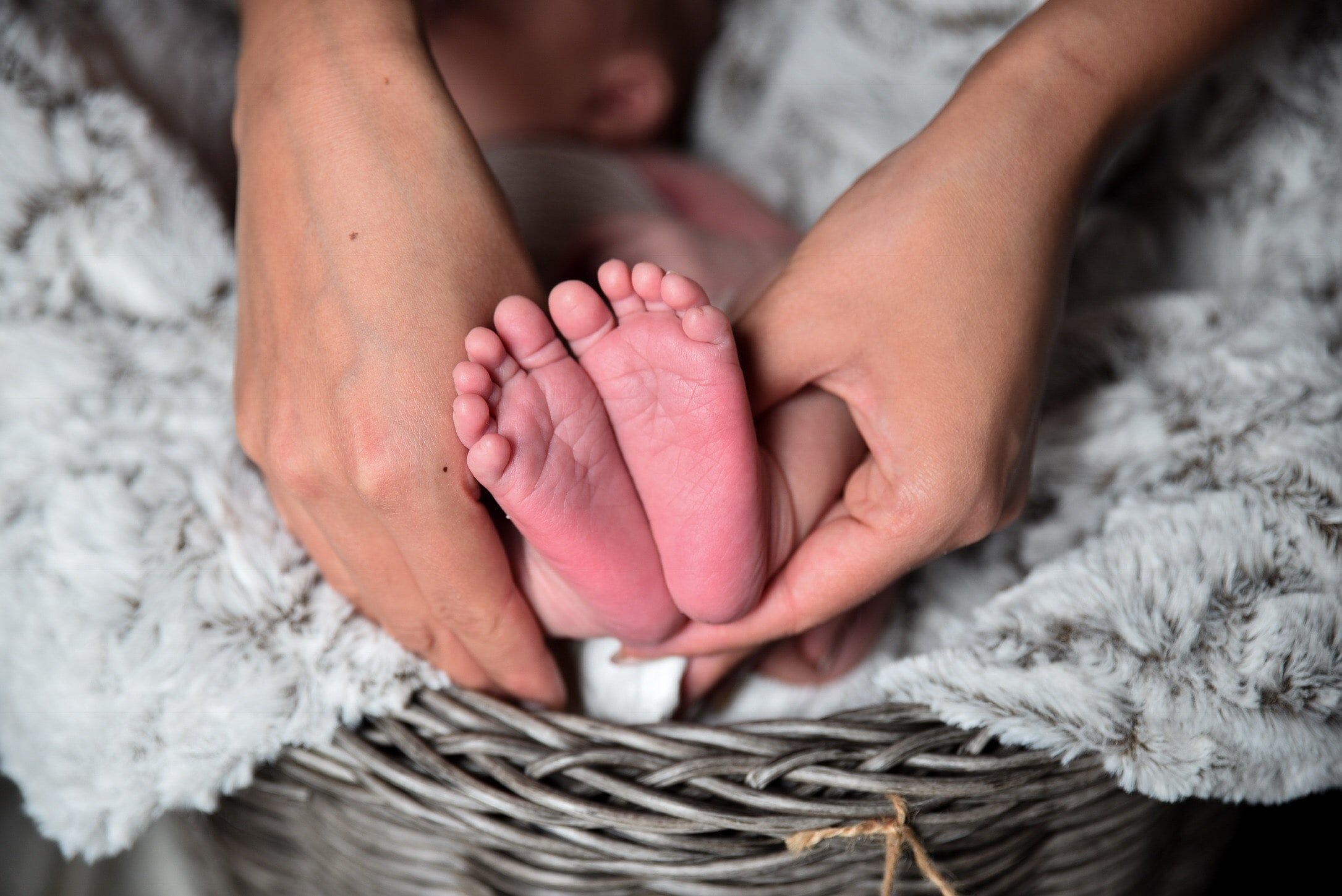 A sweet pic of a baby's feet held by a lady | Photo by Eric Froehling on Unsplash