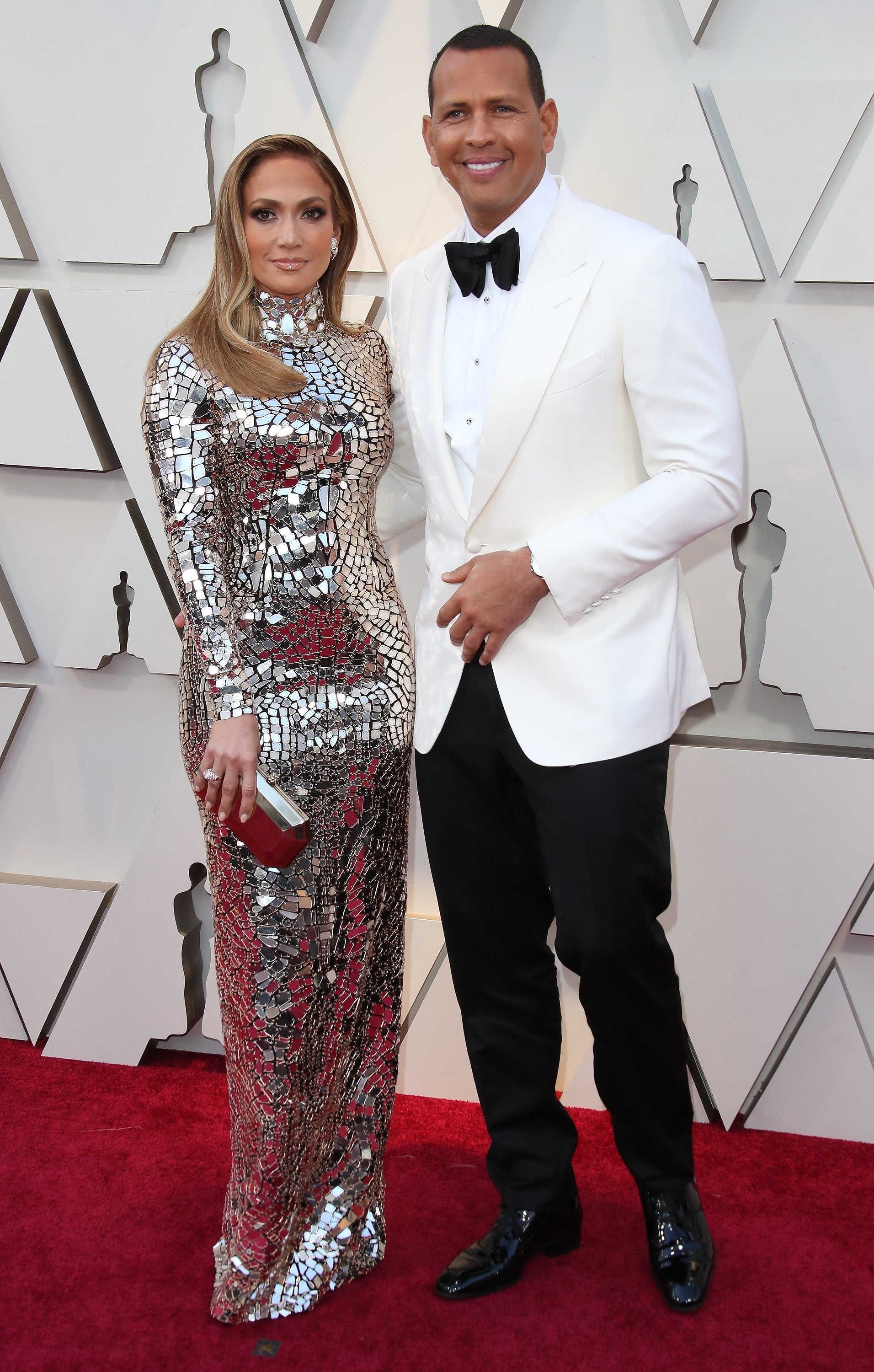 Alex Rodriguez and Jennifer Lopez on February 24, 2019, in Hollywood, California. | Source: Getty Images