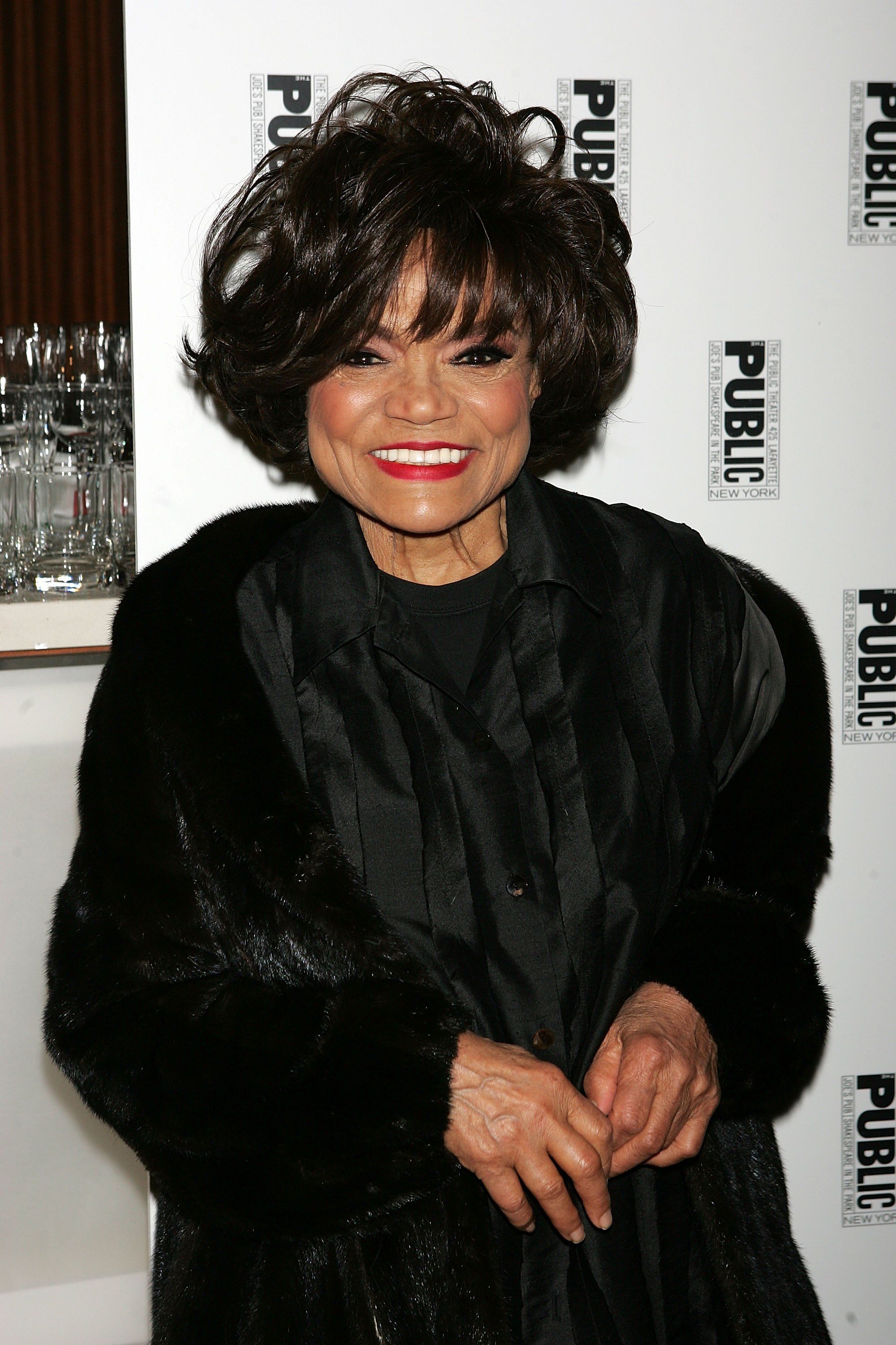 Eartha Kitt at the after-party for "The Public Sings: A 50th Anniversary Celebration" at the Time Warner Center on January 30, 2006 in New York City | Photo: Getty Images