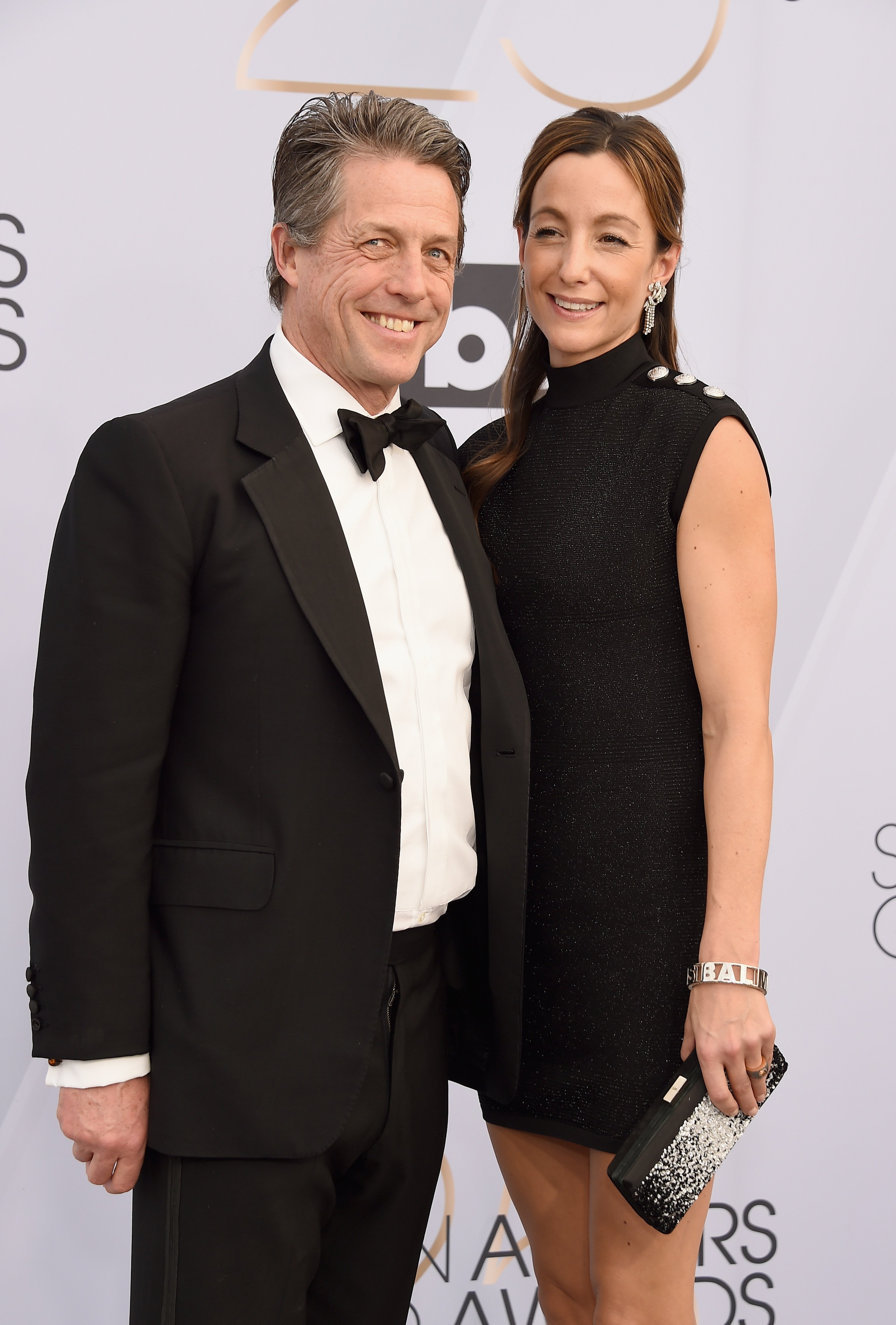 Hugh Grant and his wife Anna Eberstein at the 25th Annual Screen Actors Guild Awards on January 27, 2019, in Los Angeles, California. | Source: Getty Images