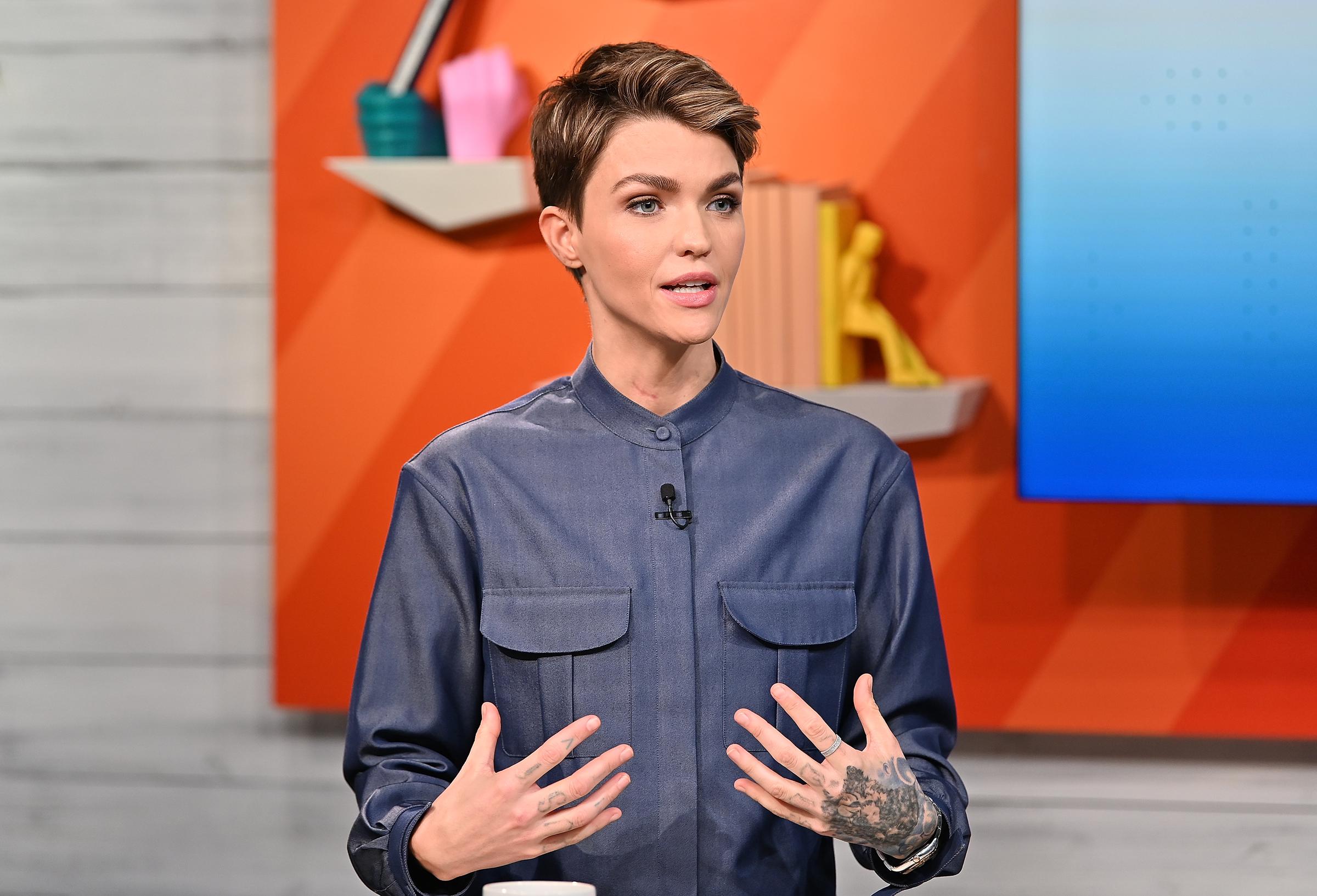 Ruby Rose visits BuzzFeed's "AM to DM" in New York City, September 30, 2019 | Source: Getty Images