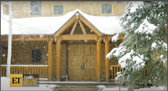 Tom Cruise's ranch in Telluride, Colorado, from a video dated March 28, 2021. | Source: Youtube.com/@EntertainmentTonight