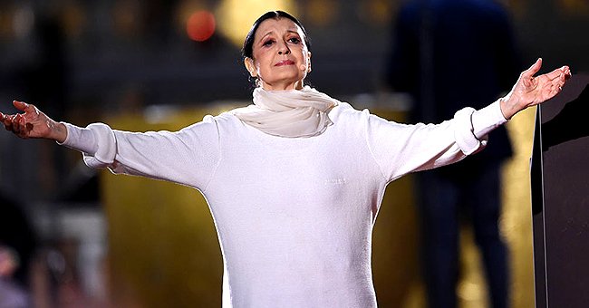 Legendary Ballerina Carla Fracci during the opera Poema della Croce of poetess Alda Merini, 2019, Milan, Italy. | Photo: Getty Images