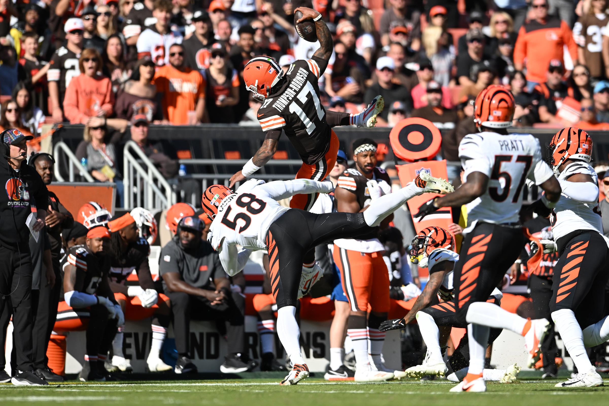 Cleveland Browns vs. Cincinnati Bengals. | Source: Getty Images