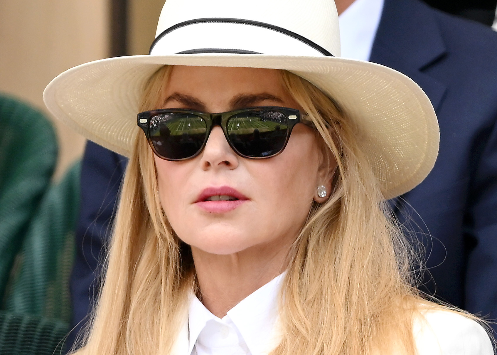 Nicole Kidman attends Day 14 of the Wimbledon Tennis Championships at the All England Lawn Tennis and Croquet Club at All England Lawn Tennis and Croquet Club on July 13, 2025, in London, England. | Source: Getty Images