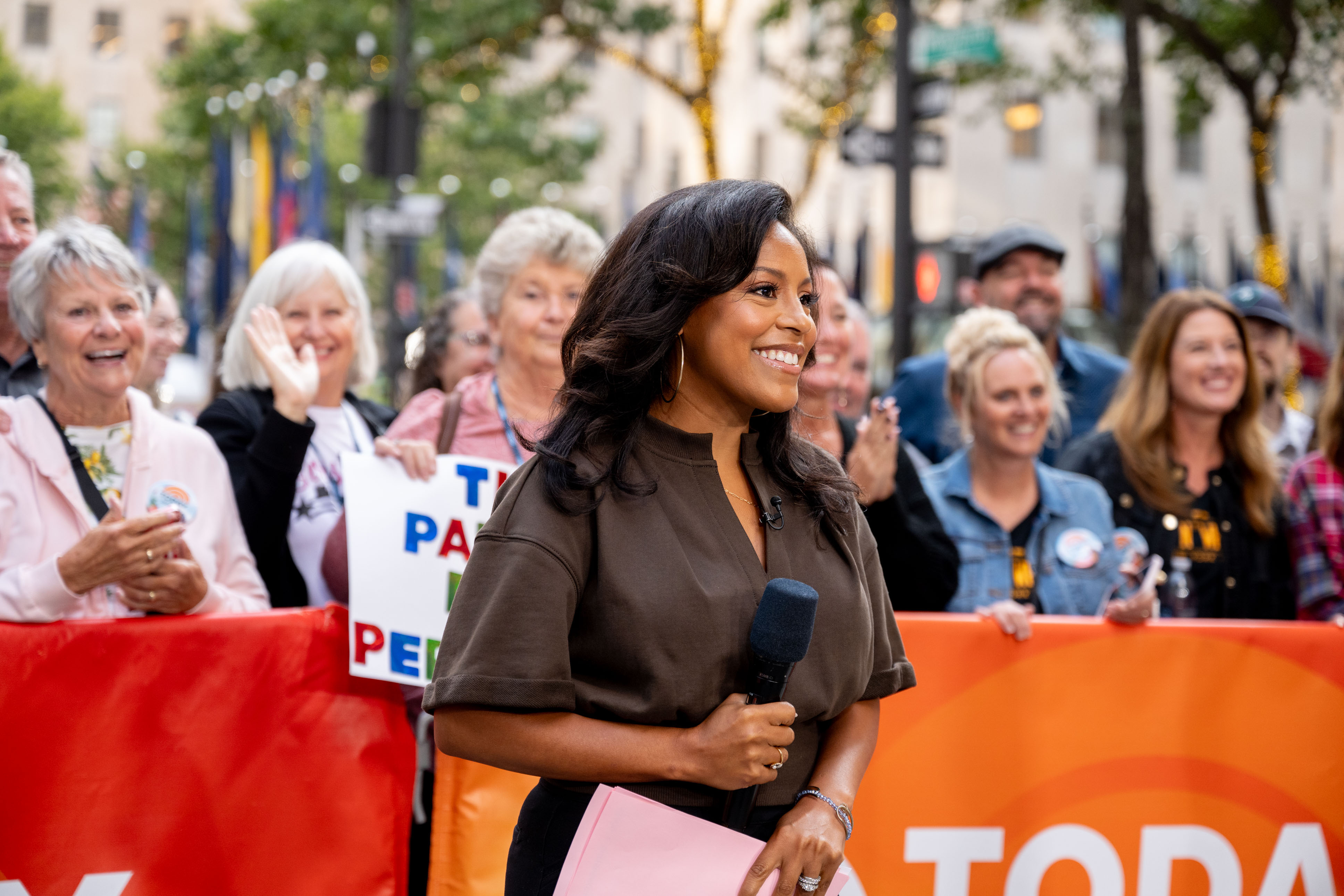 Sheinelle Jones during a Season 73 episode of "Today" on September 16, 2024. | Source: Getty Images