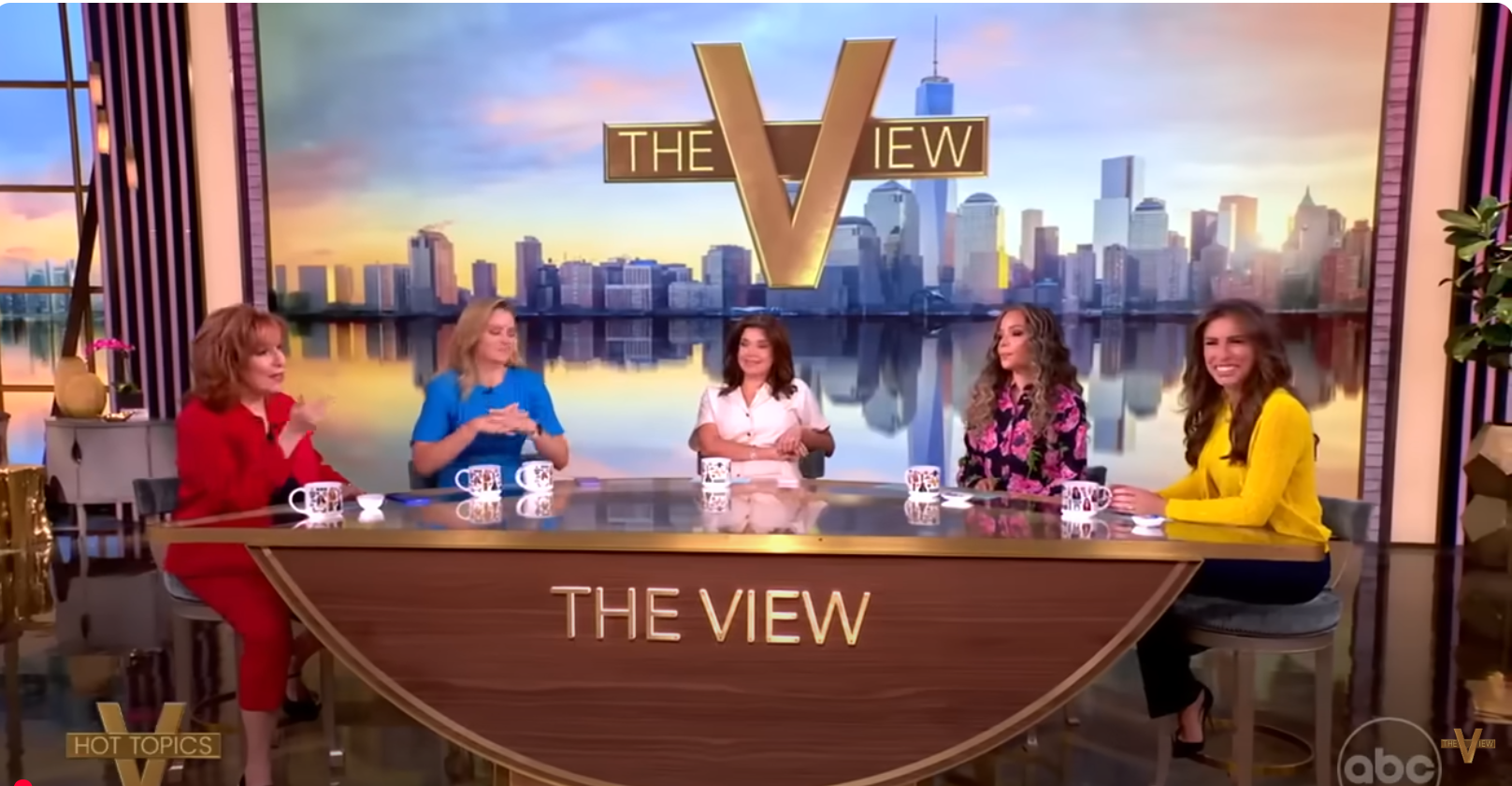 Sunny Hostin and her co-hosts are talking about Hostin's near-death experience after eating food with walnut in it, dated June 20, 2025 | Source: YouTube/TheView