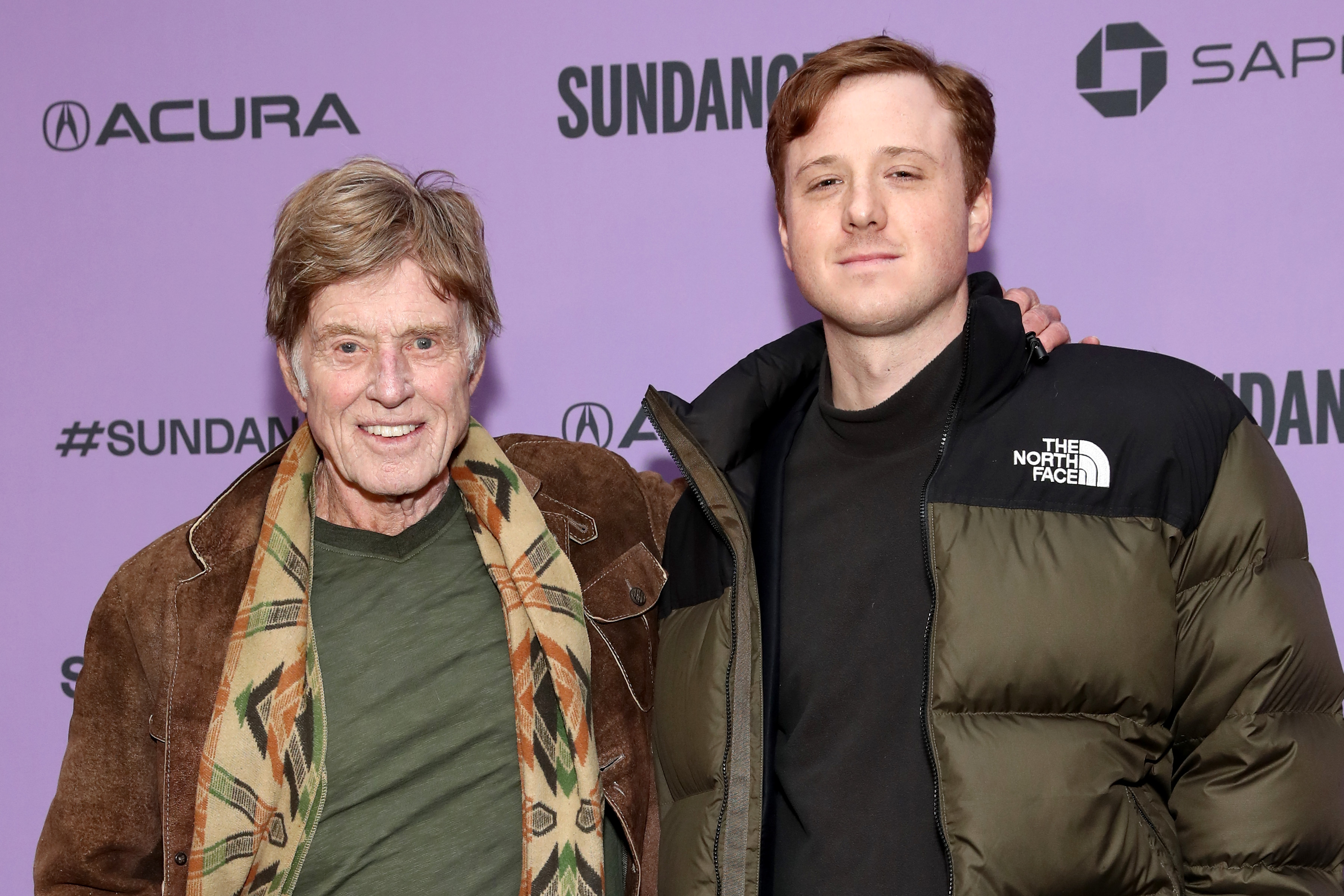 Robert and Dylan Redford at the "Omniboat: A Fast Boat Fantasia" premiere at Sundance Film Festival in Park City, Utah on January 26, 2020. | Source: Getty Images