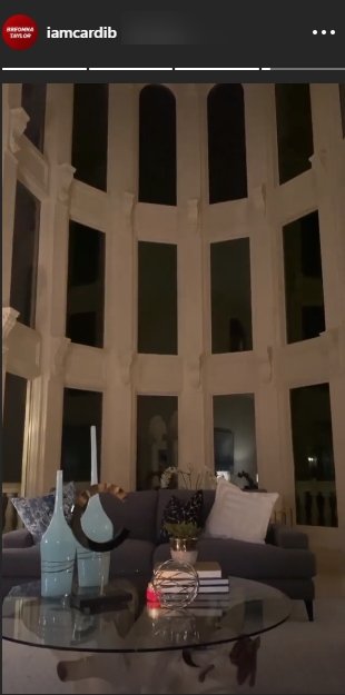 Cardi B shows off her Atlanta mansion in her Instagram stories. | Source: Instagram/iamcardib