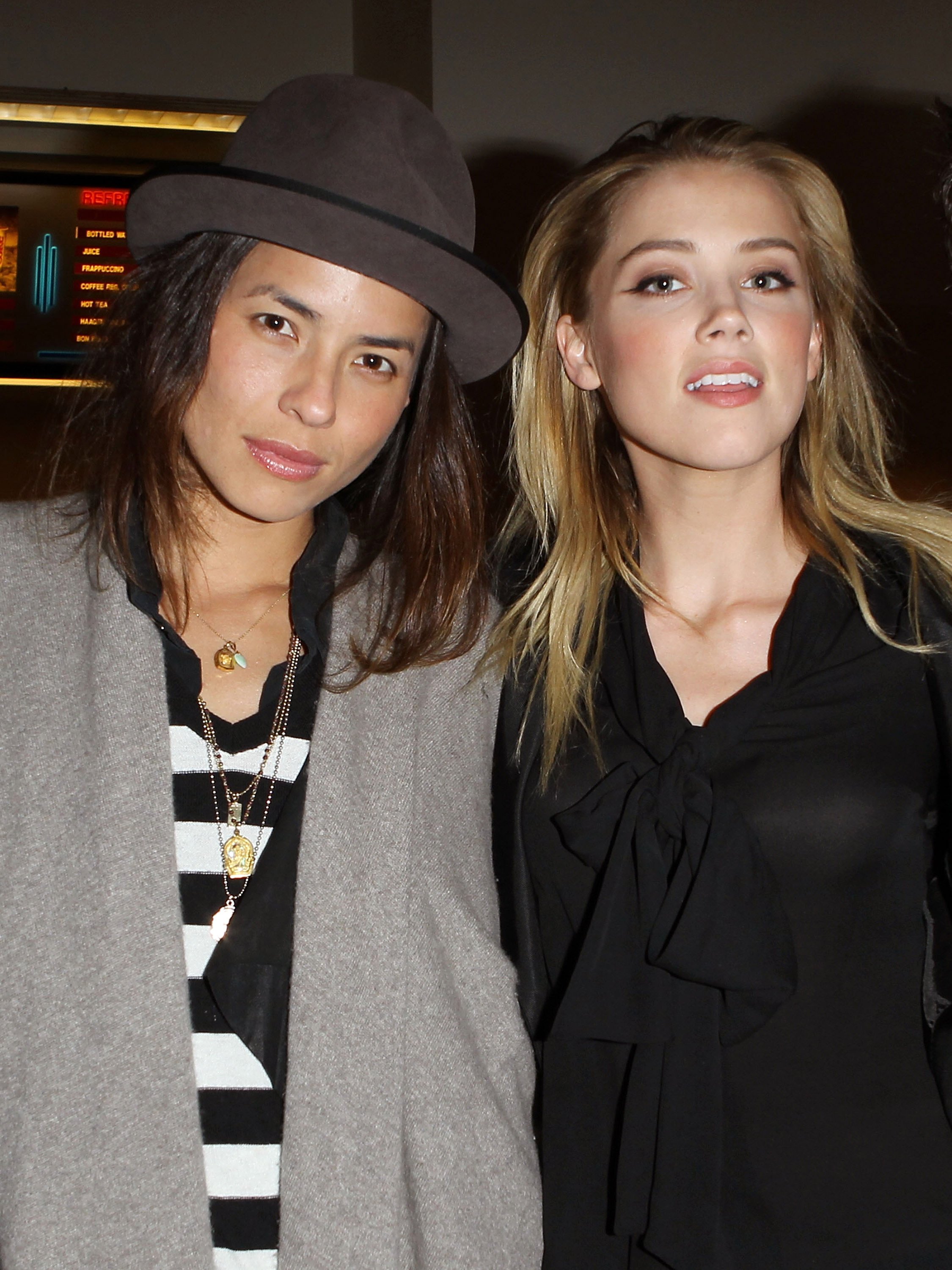 Photographer Tasya van Ree  and Amber Heard at Laemmle Sunset 5 Theatre on December 17, 2010 in West Hollywood, California. | Source: Getty Images 