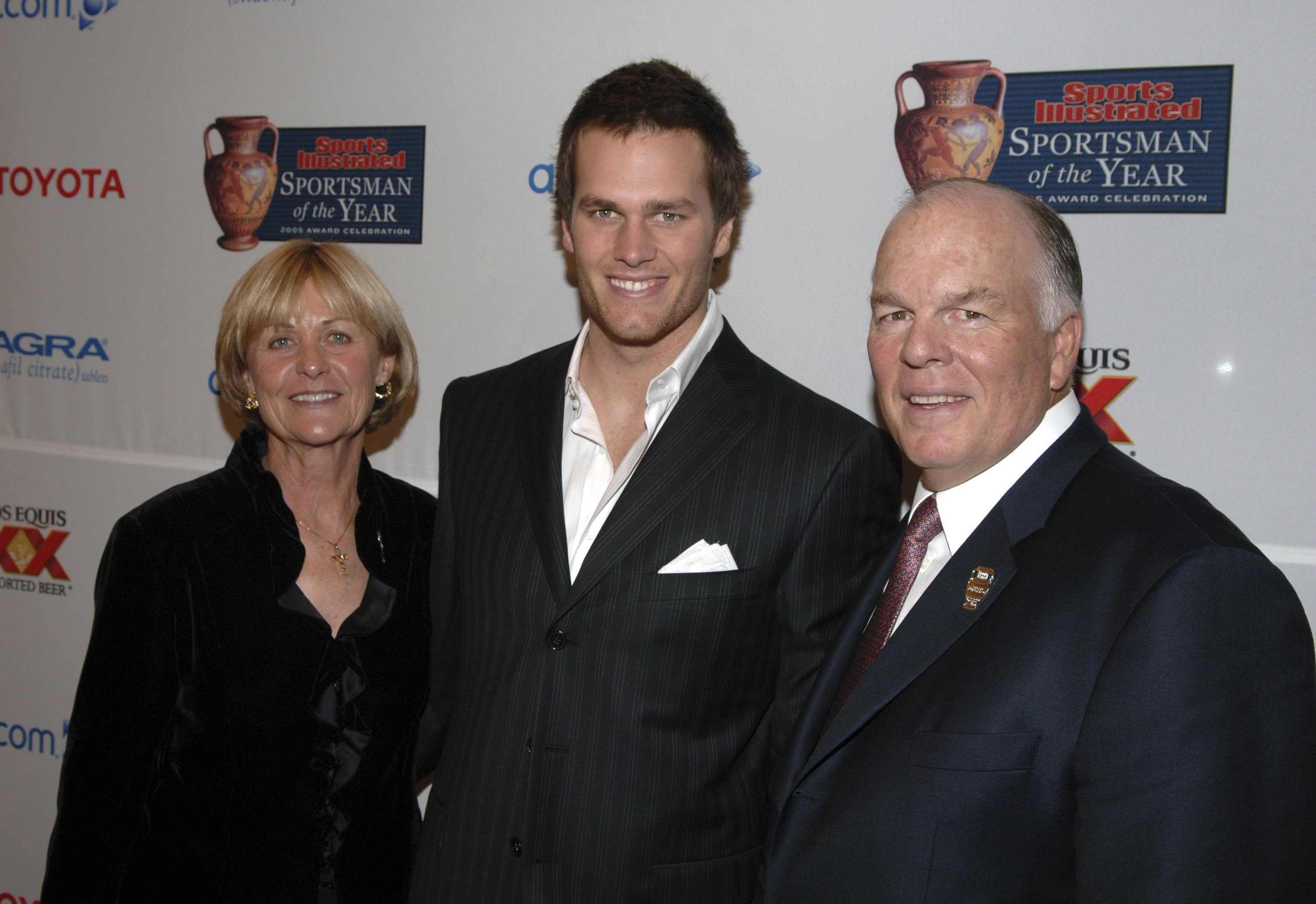 Galynn, Tom Brady Jr. and Tom Brady Sr. at the Sports Illustrated 2005 Sportsman of the Year Party on December 6, 2005 | Source: Getty Images