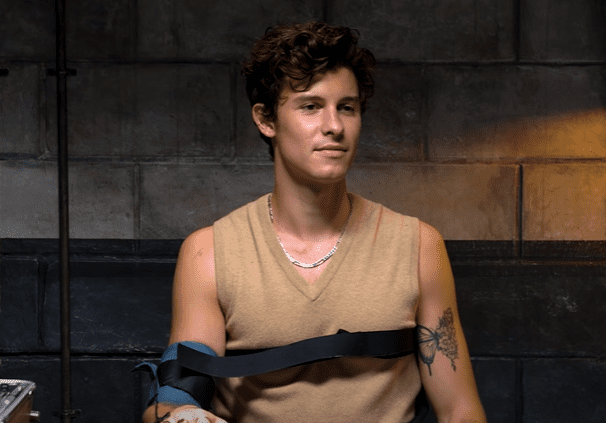 Shawn Mendes strapped in for a lie detector test. | Photo: Youtube/Vanity Fair