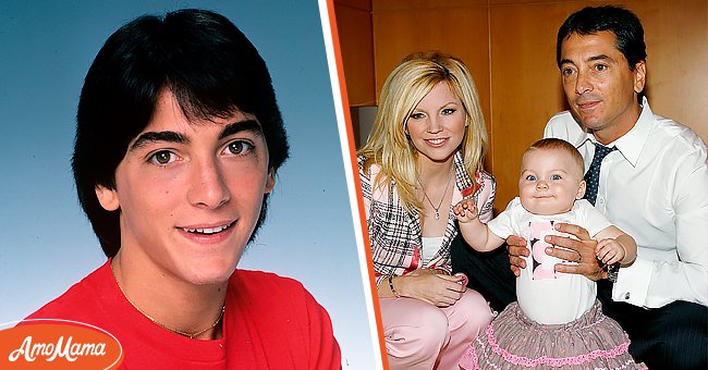 Picture of actor Scott Baio [left].Actor Scott Baio and Renee Baio pose with their daughter Bailey at a press conference to kickoff the National Newborn Screening Awareness Month on September 5, 2008 at the Mattell Children's Hospital UCLA in Westwood, California [right] | Photo: Getty Images