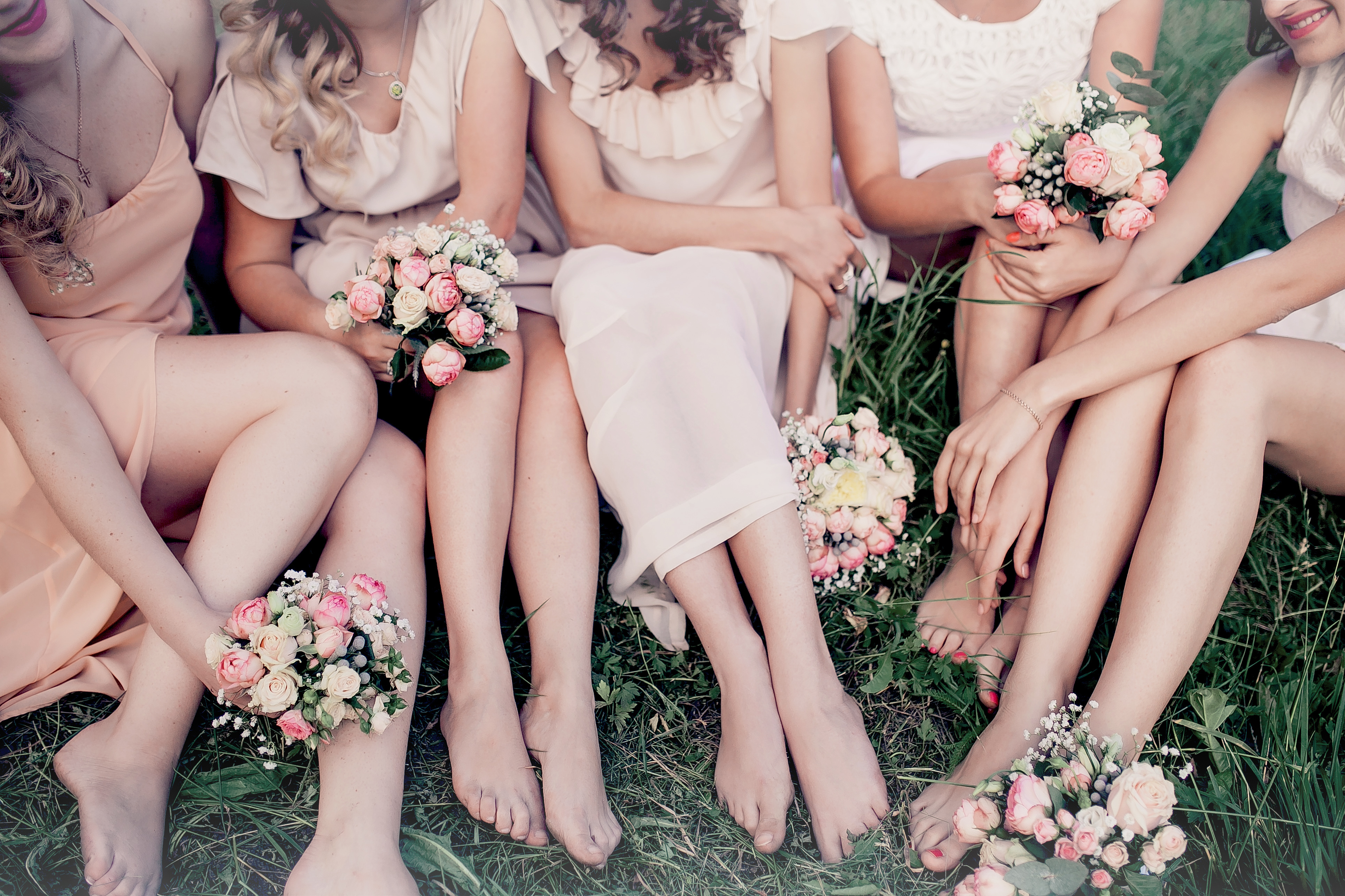 A bride and her bridesmaids | Source: Shutterstock