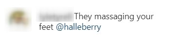 Comments on Halle Berry's Instagram page Source  | Photo: instagram.com/halleberry/