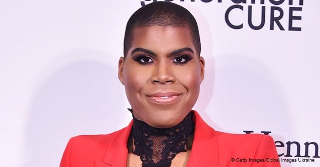 EJ Johnson slays in a grey mini skirt and crop top showing off his toned midriff in latest pic