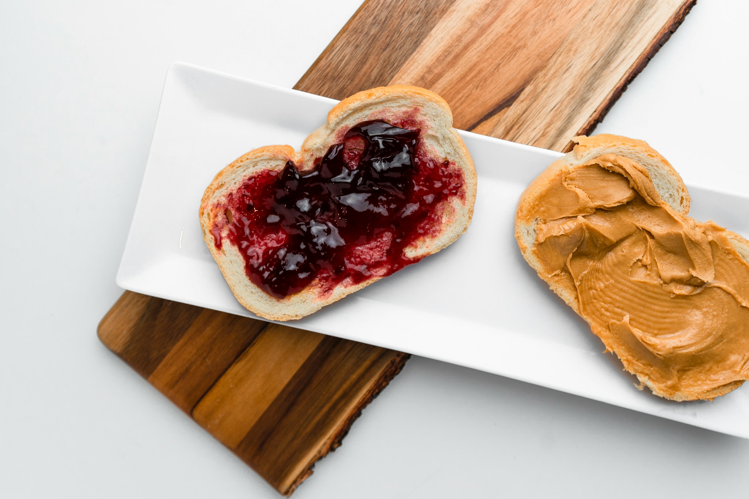 A peanut butter and jelly sandwich | Source: Unsplash
