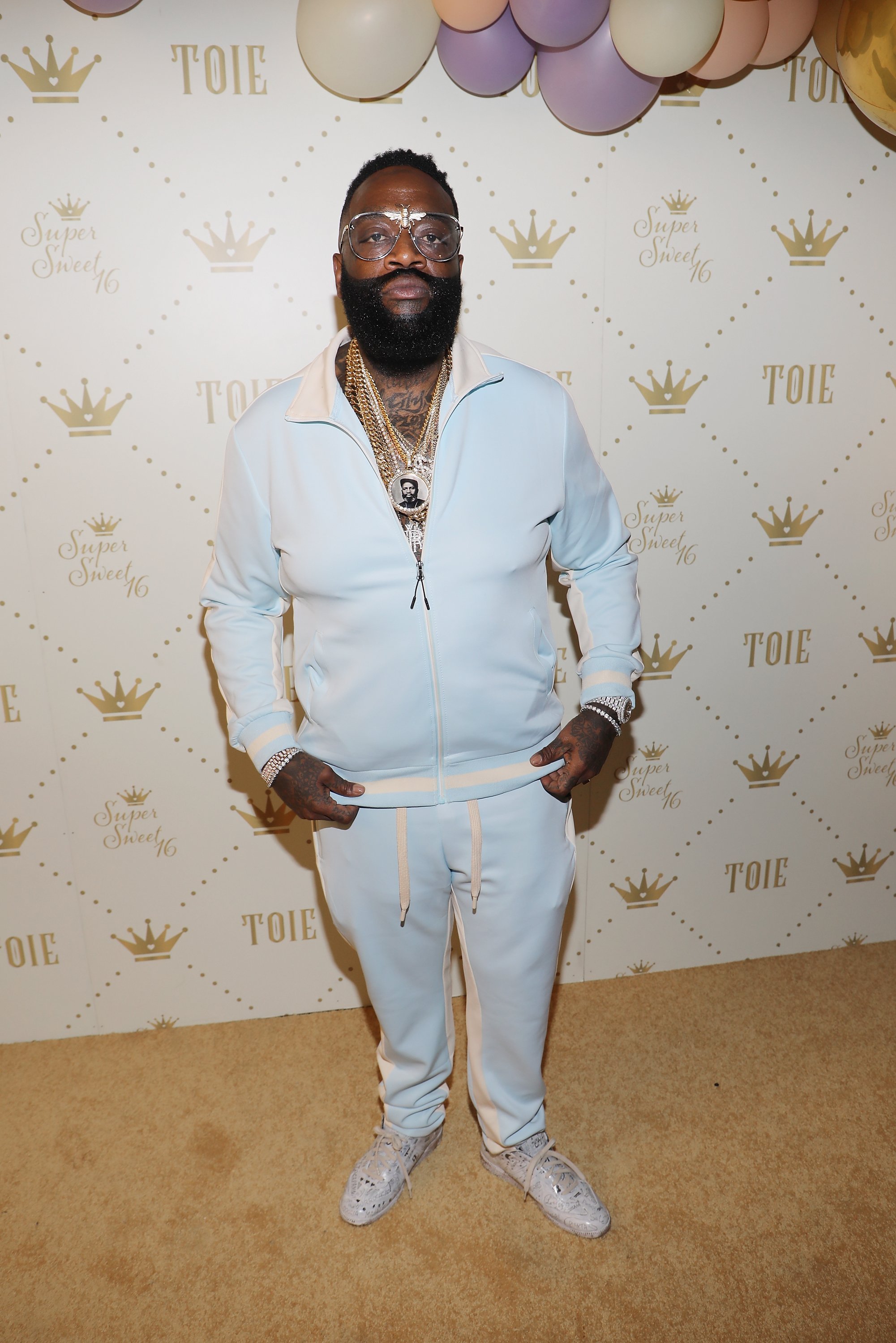 Rick Ross attending Toie's Royal Court: Super Sweet 16 at the Versace Mansion in Miami in April 2017. | Photo: Getty Images