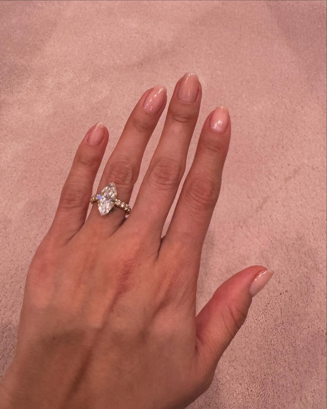 Selena Gomez shows off her engagement ring, dated December 2024 | Source: Instagram/selenagomez