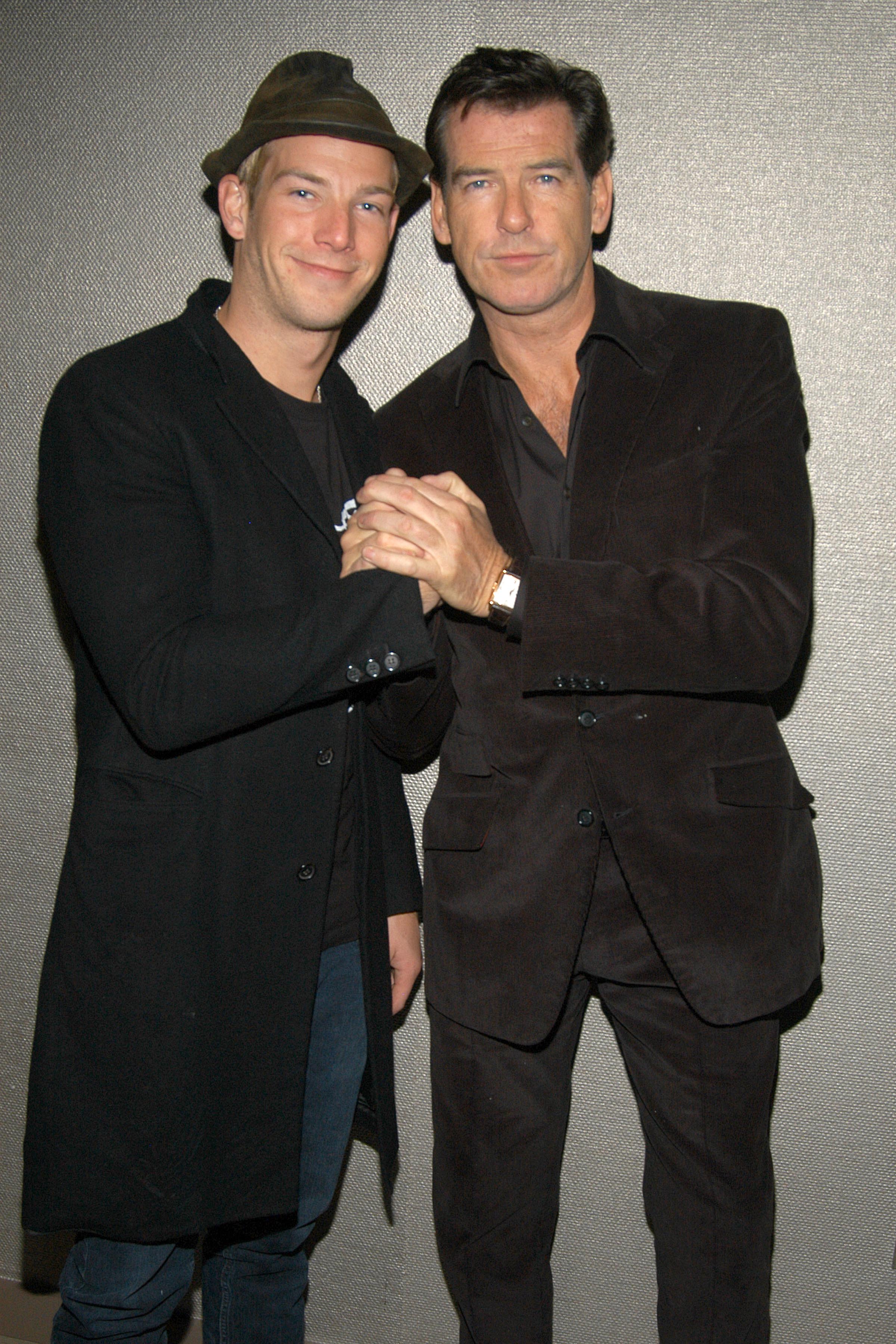 Sean Brosnan and Pierce Brosnan attend THE CINEMA SOCIETY After-Party for SERAPHIM FALLS at Soho Grand Penthouse on January 23, 2007  | Source: Getty Images