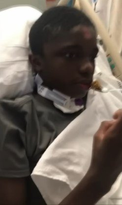 Torianto on his hospital bed |  Source: Youtube/ FOX 26 Houston 
