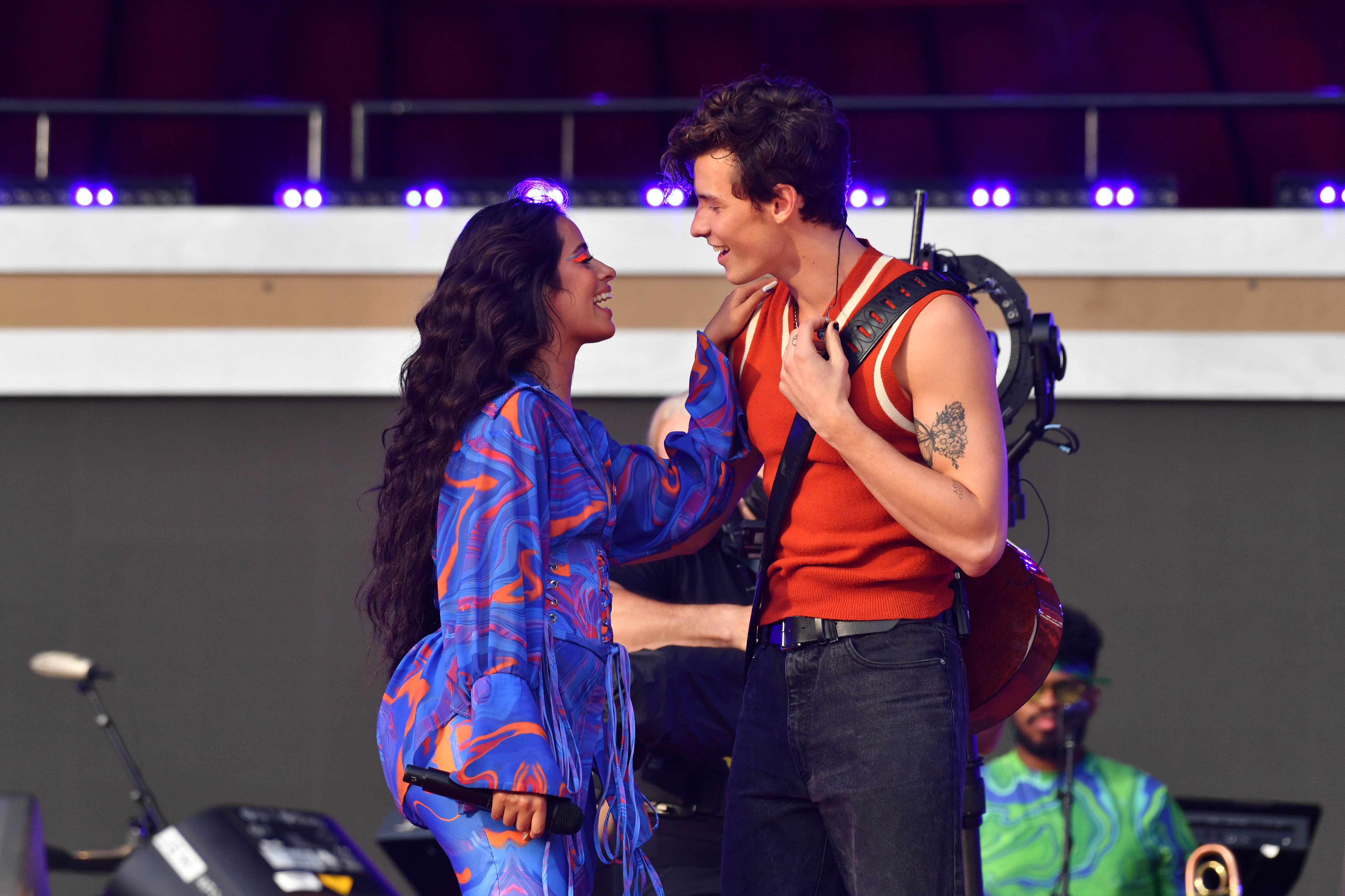 Camila Cabello and Shawn Mendes perform at Global Citizen Live on September 25, 2021 | Source: Getty Images