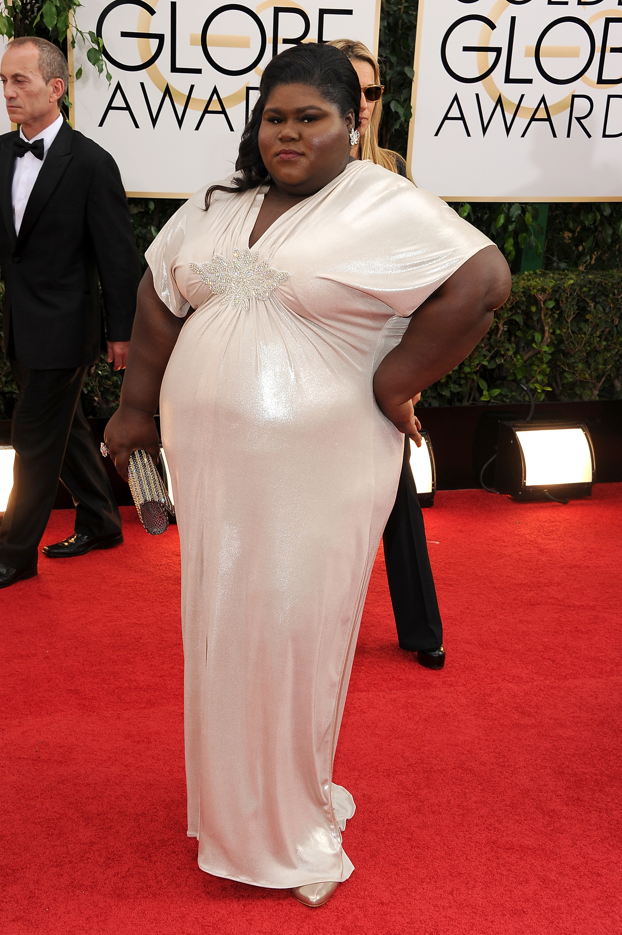 Gabourey Sidibe attends the 71st Annual Golden Globe Awards on January 12, 2014, in Beverly Hills, California. | Source: Getty Images