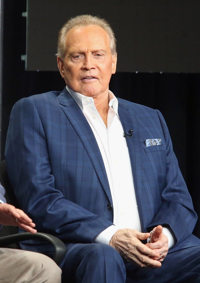 Lee Majors speaks onstage during the 'Ash vs. Evil Dead' panel discussion at the Starz portion of the 2016 Television Critics Association Summer Tour at The Beverly Hilton Hotel on August 1, 2016 in Beverly Hills, California | Source: Getty Images