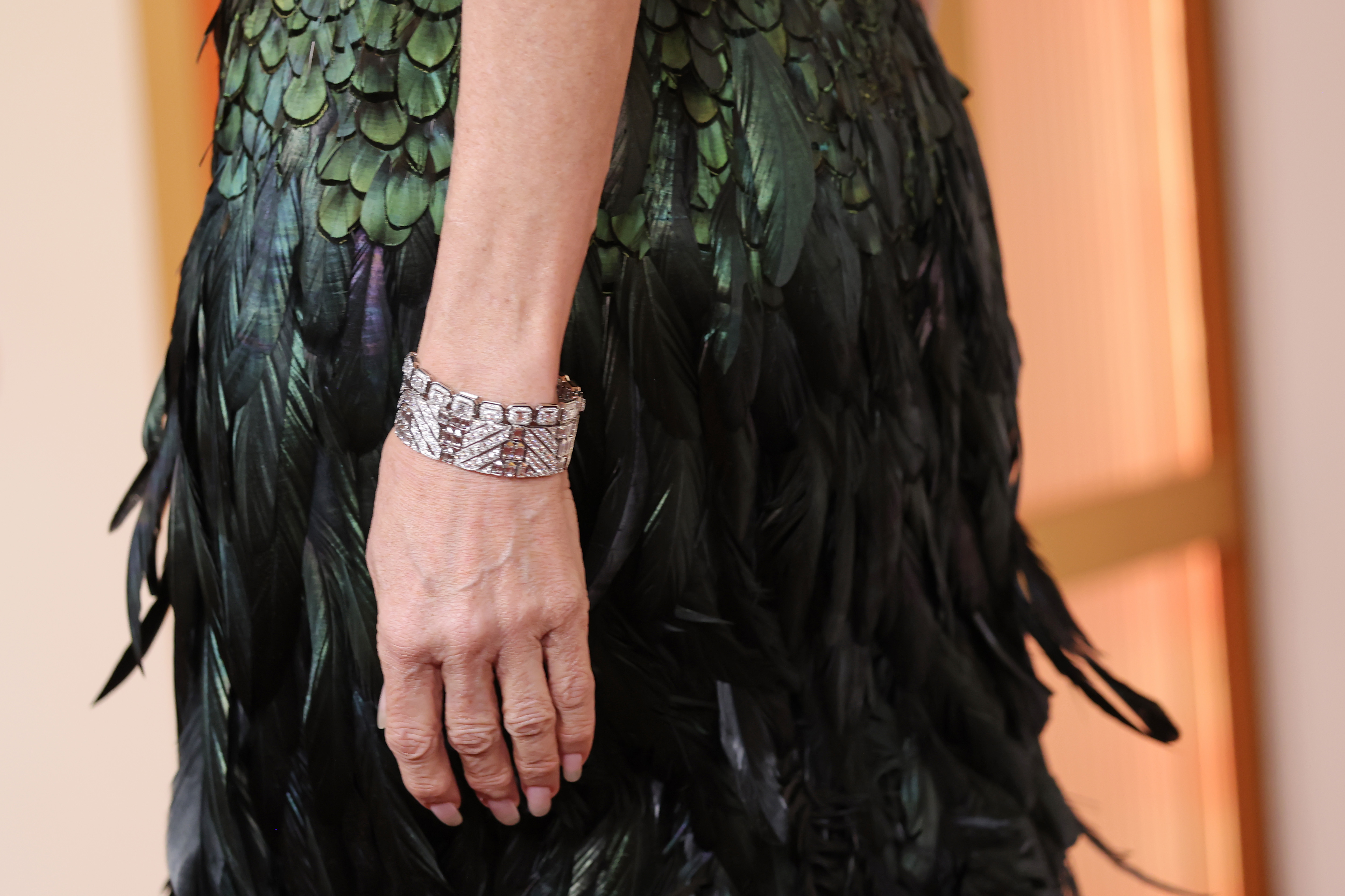 Demi Moore's bracelet as seen at Dolby Theatre on March 15, 2026 in Hollywood, California | Source: Getty Images