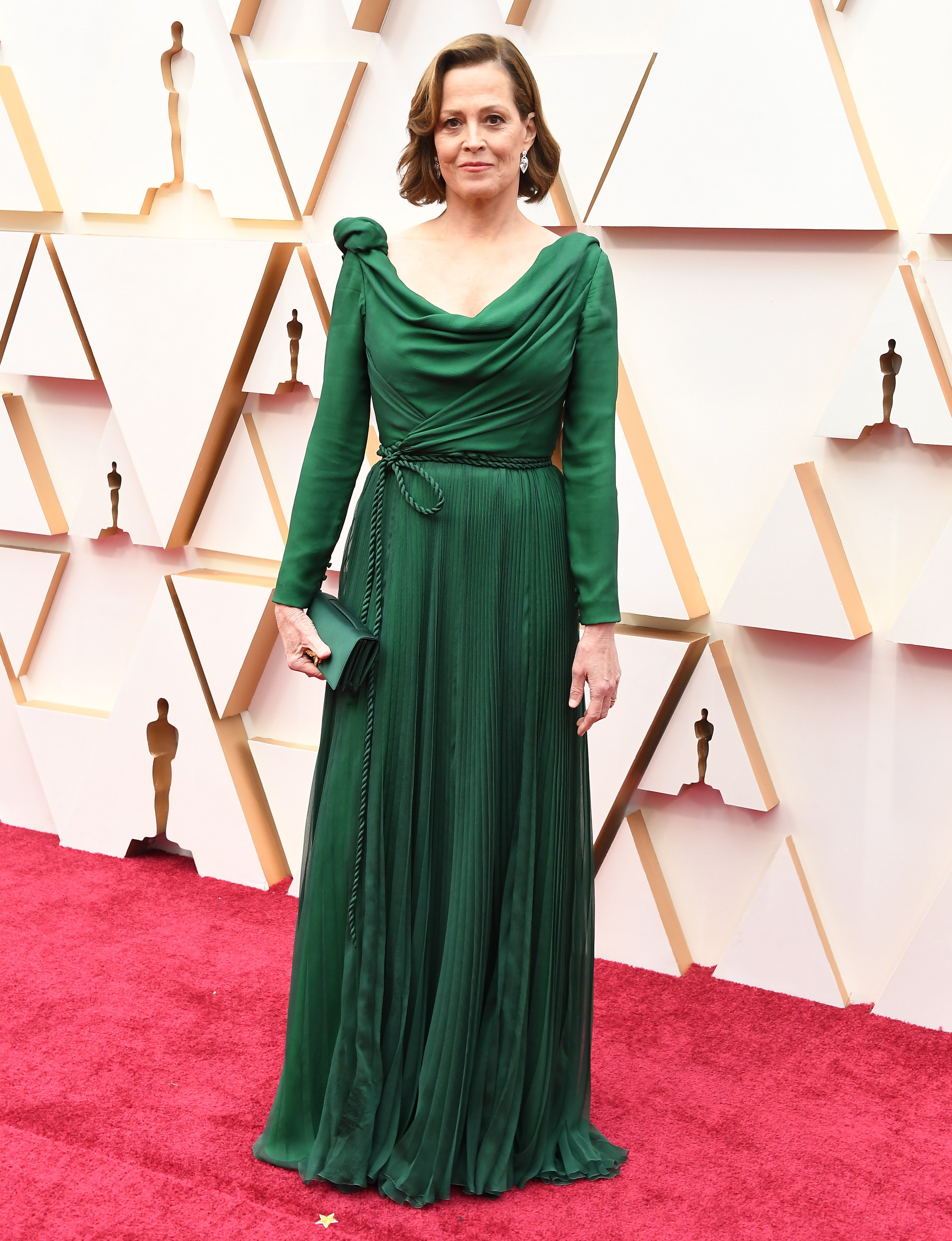Sigourney Weaver at the Oscars on February 09, 2020 in Hollywood, California | Photo: Getty Images