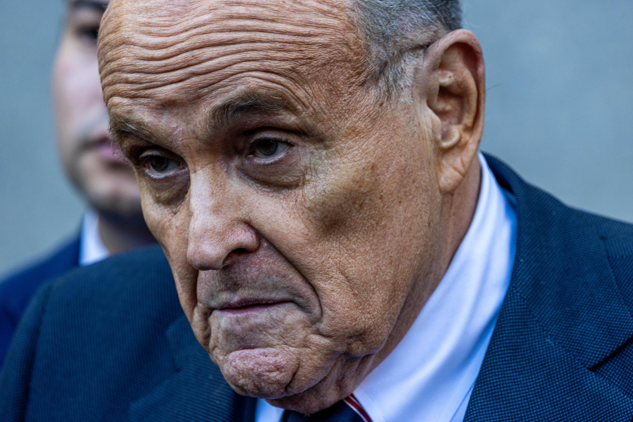 Rudy Giuliani leaves the New York Federal Courthouse on November 7, 2024 in New York City | Source: Getty Images