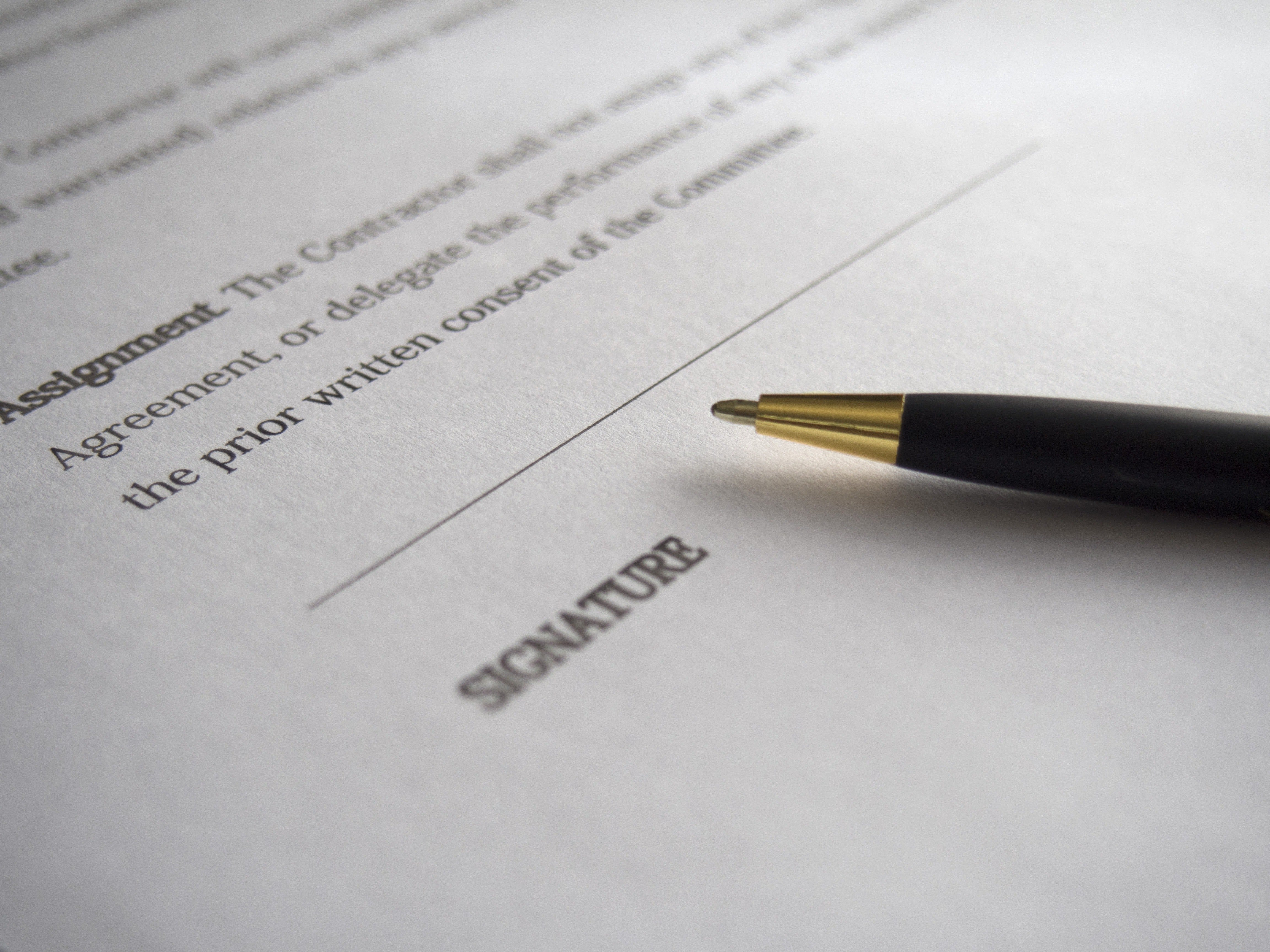 A copy of a will. | Source: Pexels