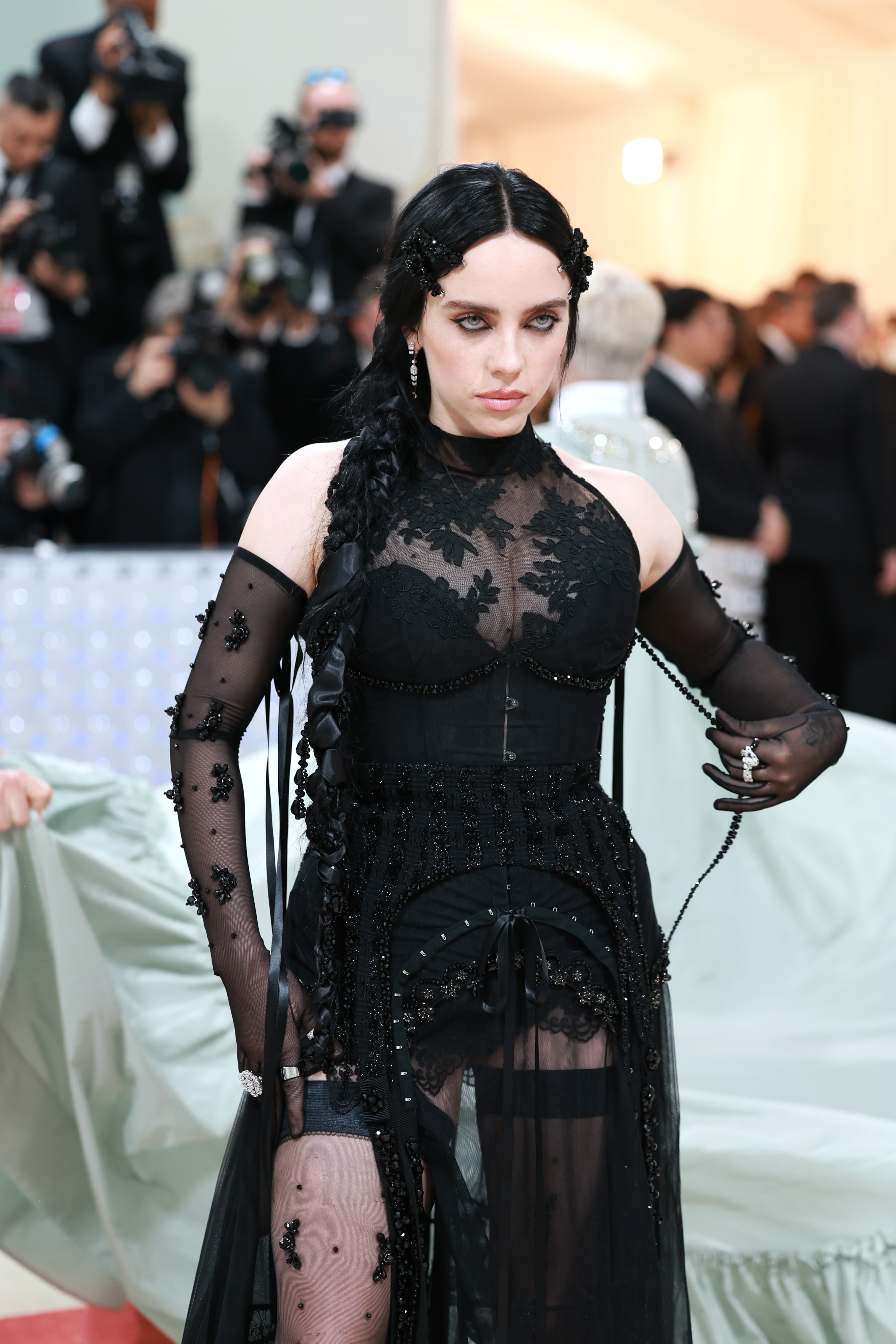 Billie Eilish attends The Met Gala Celebrating "Karl Lagerfeld: A Line Of Beauty" at The Metropolitan Museum of Art in New York City, on May 1, 2023. | Source: Getty Images