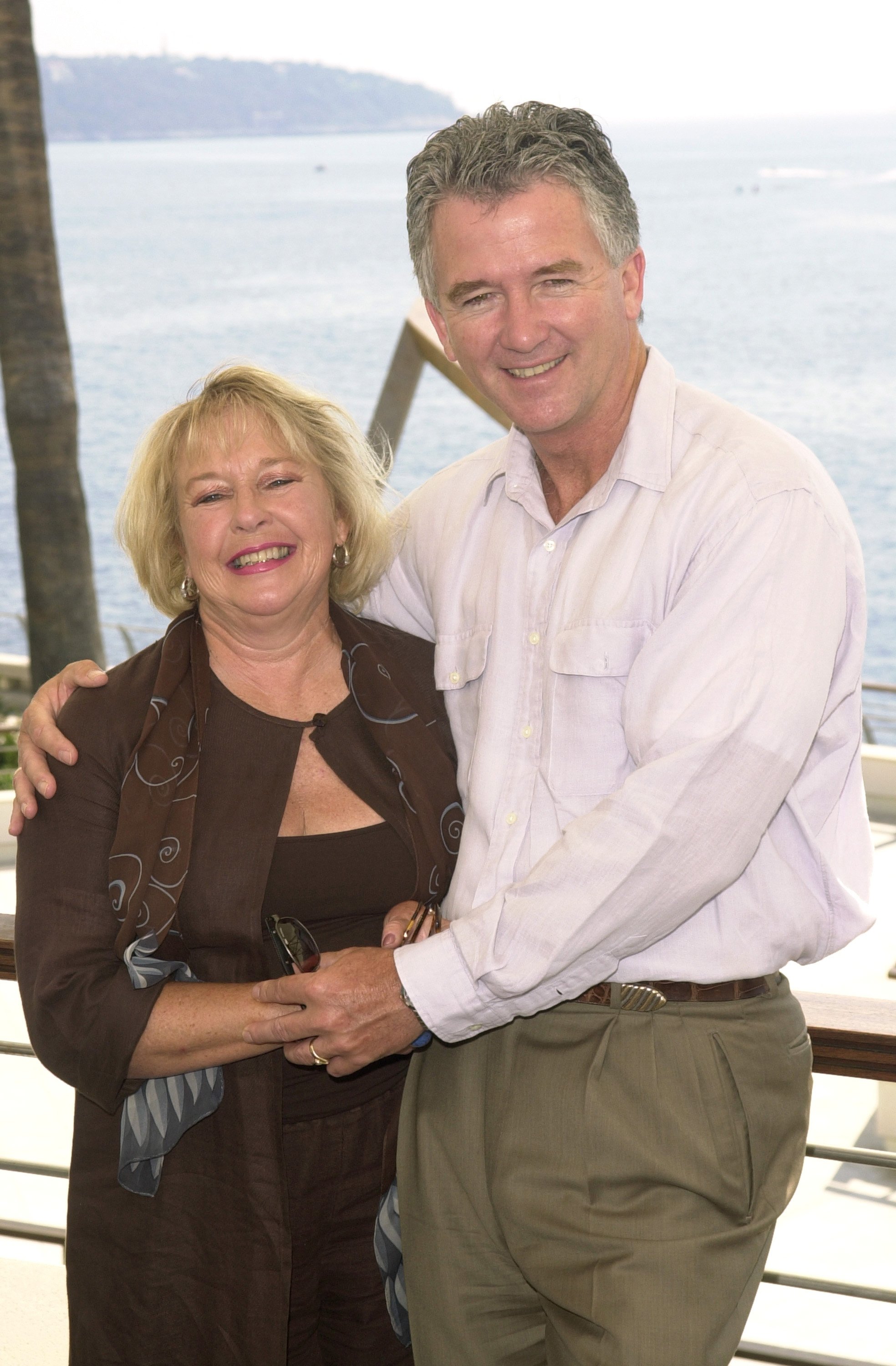 Carlyn Rosser and Patrick Duffy at the Grimaldi Forum in Monte-Carlo, Monaco, for the Monte Carlo Television Festival on July 3, 2002 | Source: Getty Images